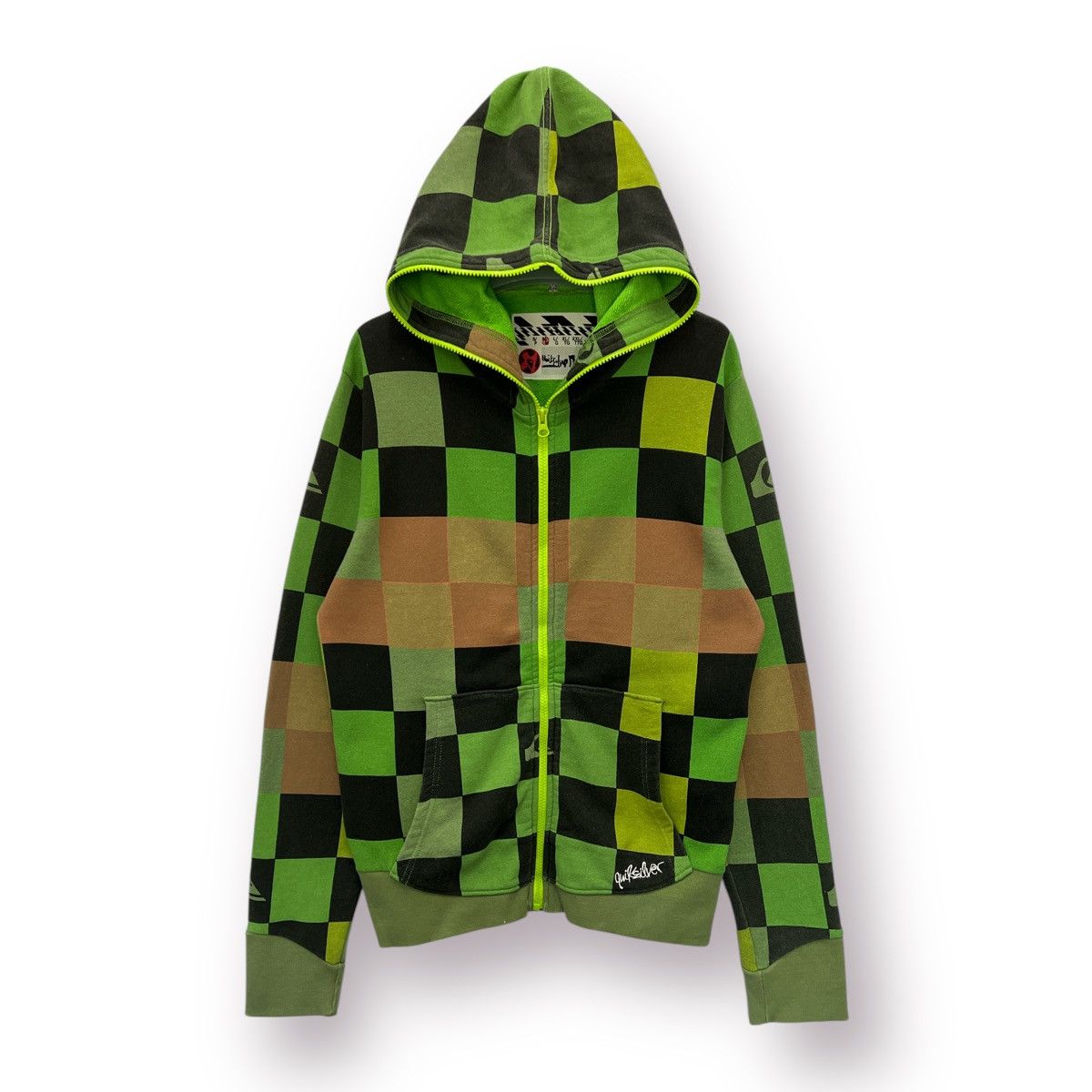 Quiksilver 🔥 VINTAGE SURF QUIKSILVER ZIPPER HOODIE SWEAT JACKET - M Size US S / EU 44-46 / 1 - 1 Thumbnail