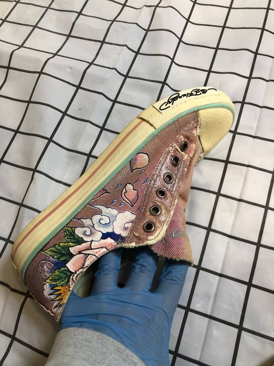 Ed Hardy Ed Hardy Low Top Slip Ons Tiger Sneakers Women's Size US 7 Size US 7 / IT 37 - 12 Thumbnail