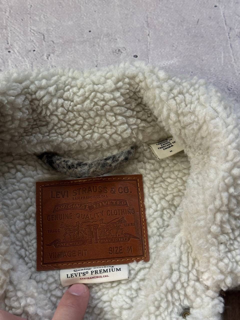 Levi's × Vintage Levi’s Sherpa Old Money Jacket M Men Relaxed Fit Wool Blend Size US M / EU 48-50 / 2 - 6 Thumbnail
