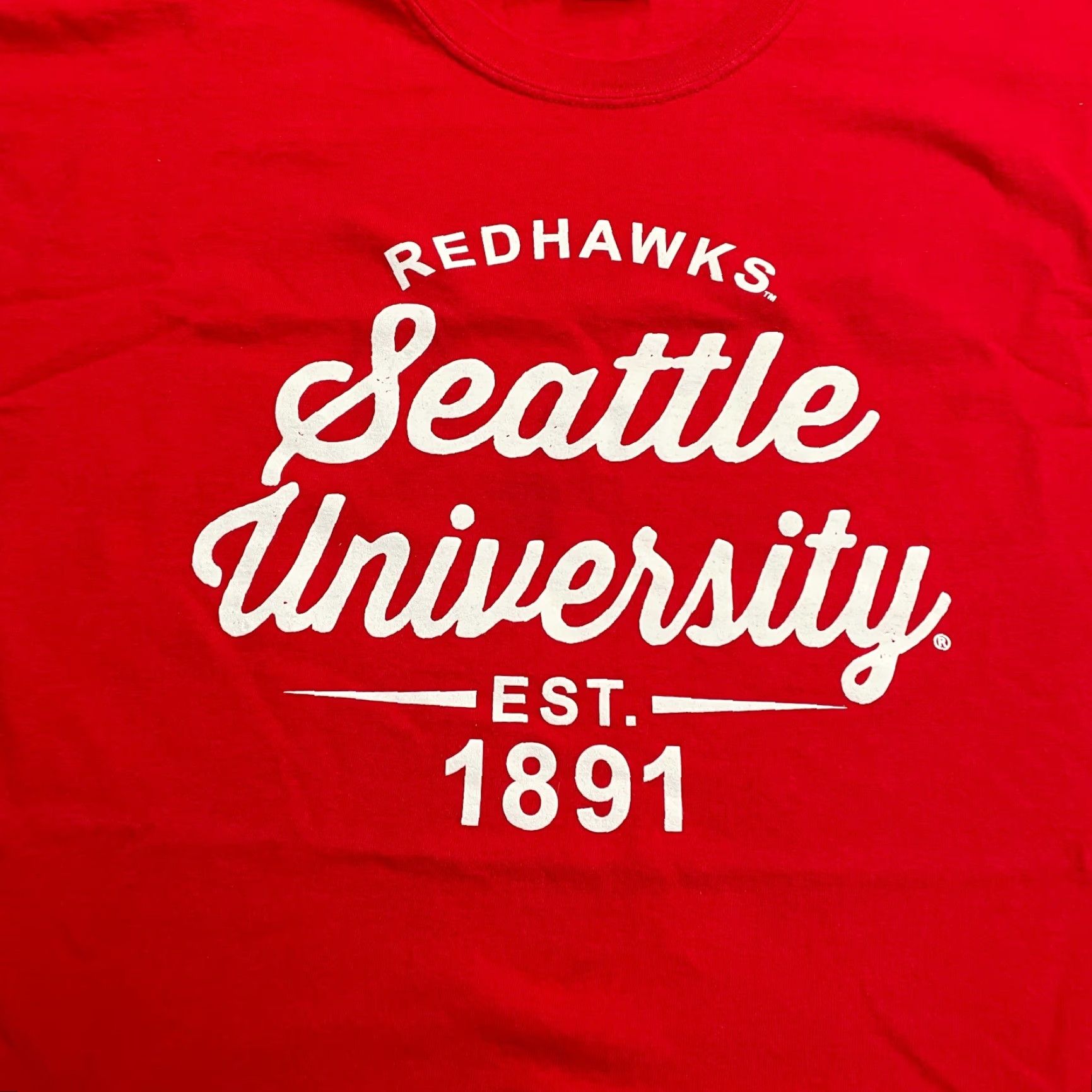 Vintage MV Sport T-Shirt Shirt Mens 3XL Red Seattle University Redhawks Crew Neck Cotton Short Sleeve Vintage No Size US XXL / EU 58 / 5 - 3 Thumbnail