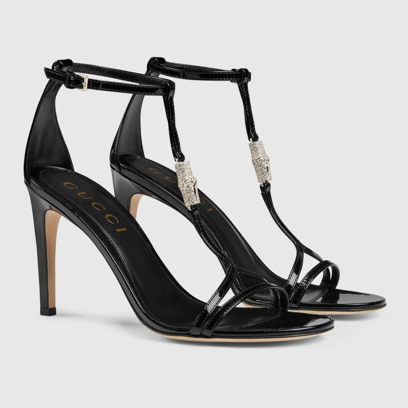 Gucci Gucci Bamboo Crystal Sandals Size US 7.5 / IT 37.5 - 2 Thumbnail