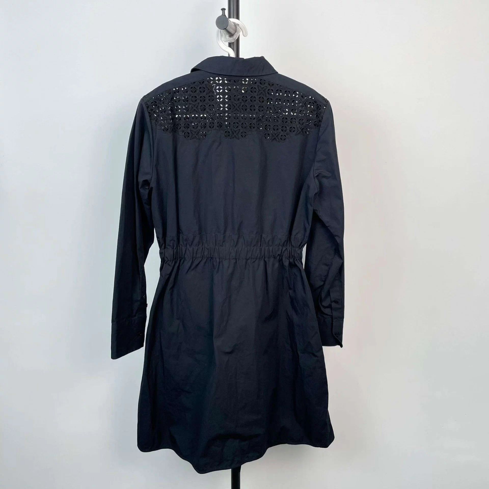 Louis Vuitton LV cutout embroidery navy dress 36 Size XS / US 0-2 / IT 36-38 - 2 Thumbnail