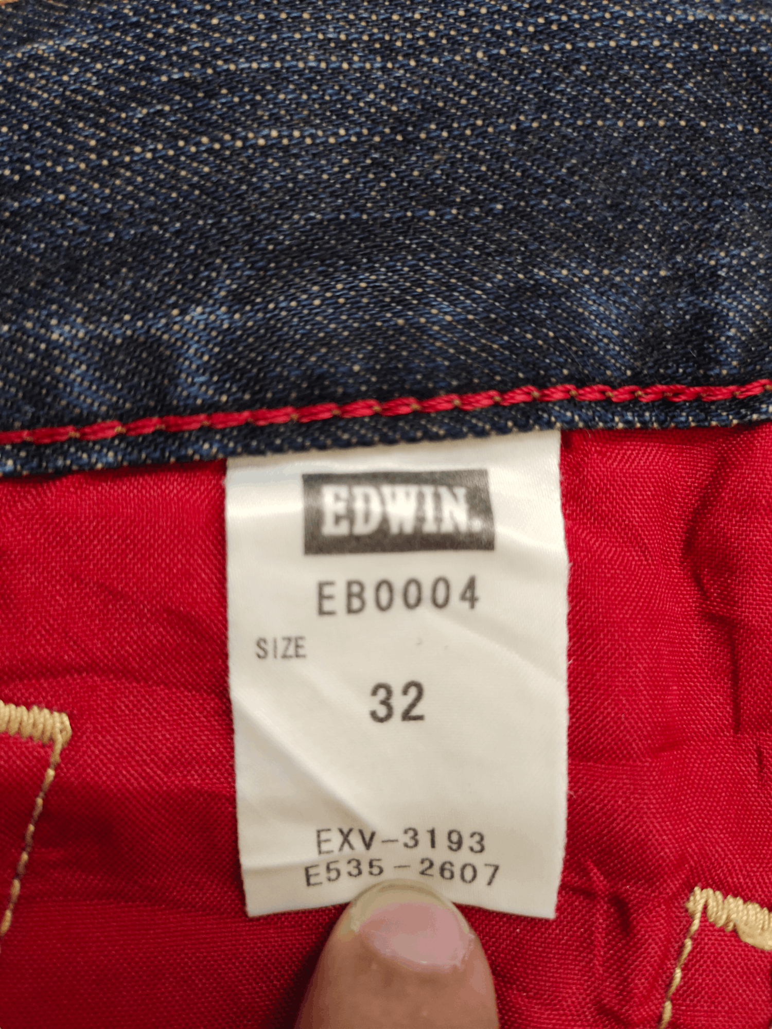 Number (N)ine × Undercover Vintage Edwin Blue Trip Clawmark Jeans Undercover Style Size US 32 / EU 48 - 16 Thumbnail