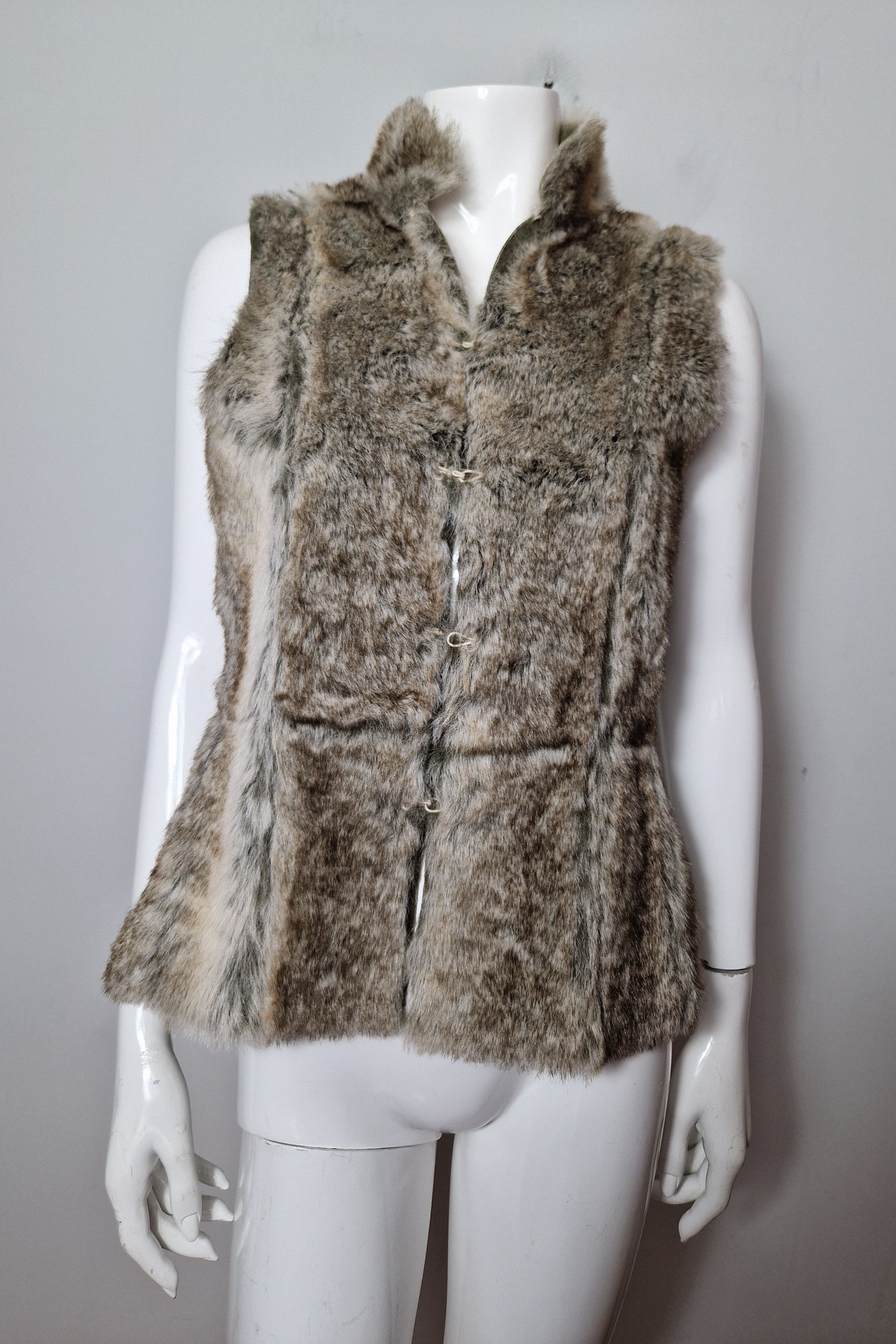 If Six Was Nine × Miss Sixty faux fur vest y2k avant garde punk archive if six was nine Size M / US 6-8 / IT 42-44 - 2 Thumbnail