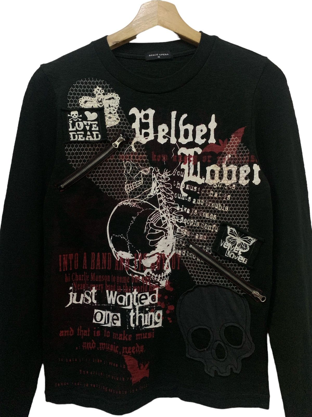 Japanese Brand × Le Grande Bleu (L.G.B.) × Seditionaries Space Opera Japan Charles Manson Poems Punk Tshirt Size US XS / EU 42 / 0 - 3 Thumbnail