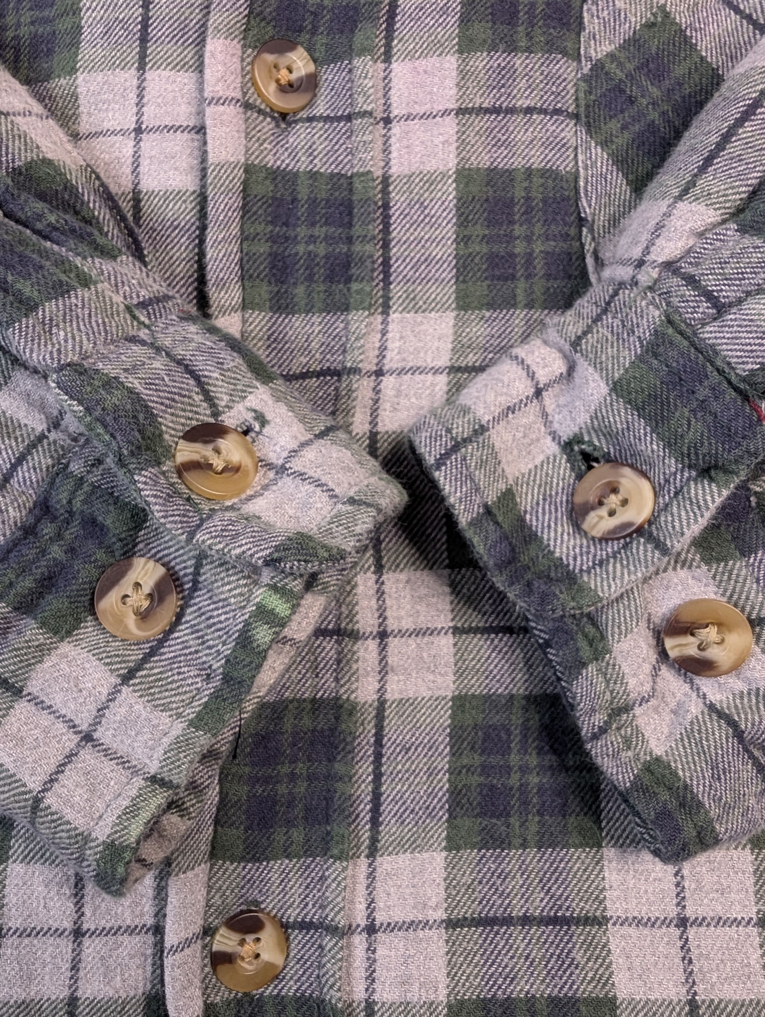 Designer × Vintage vtg Ozark Trail quilt lined plaid flannel work camp shirt Size US L / EU 52-54 / 3 - 3 Thumbnail