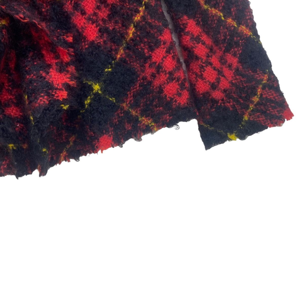 Comme des Garcons Tricot Comme des Garçons Red Check Mohair Jacket Size S / US 4 / IT 40 - 20 Thumbnail