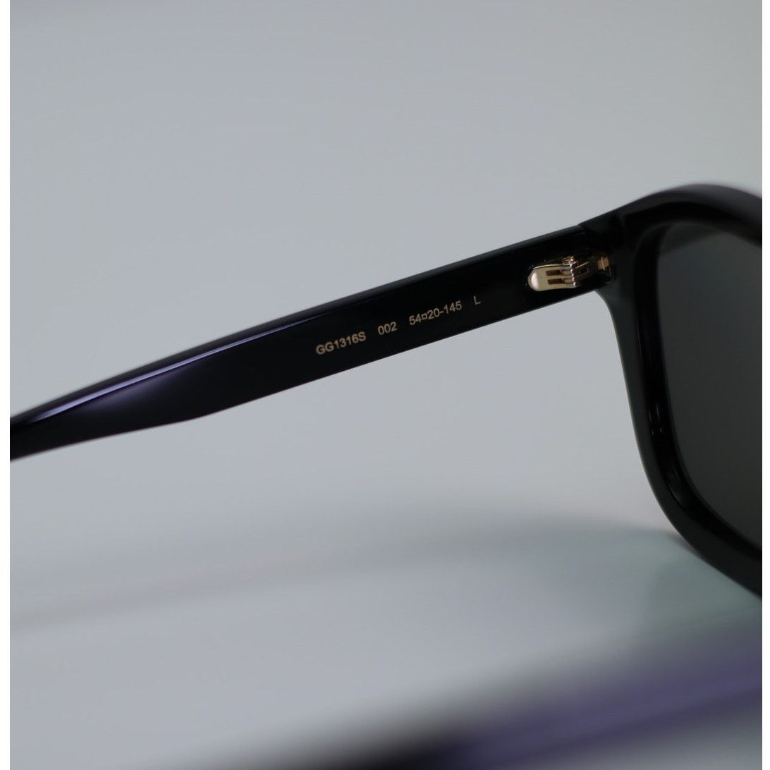Gucci Gucci Sunglasses GG1316S 002 Shiny Black Grey Polarized Men Size ONE SIZE - 6 Thumbnail