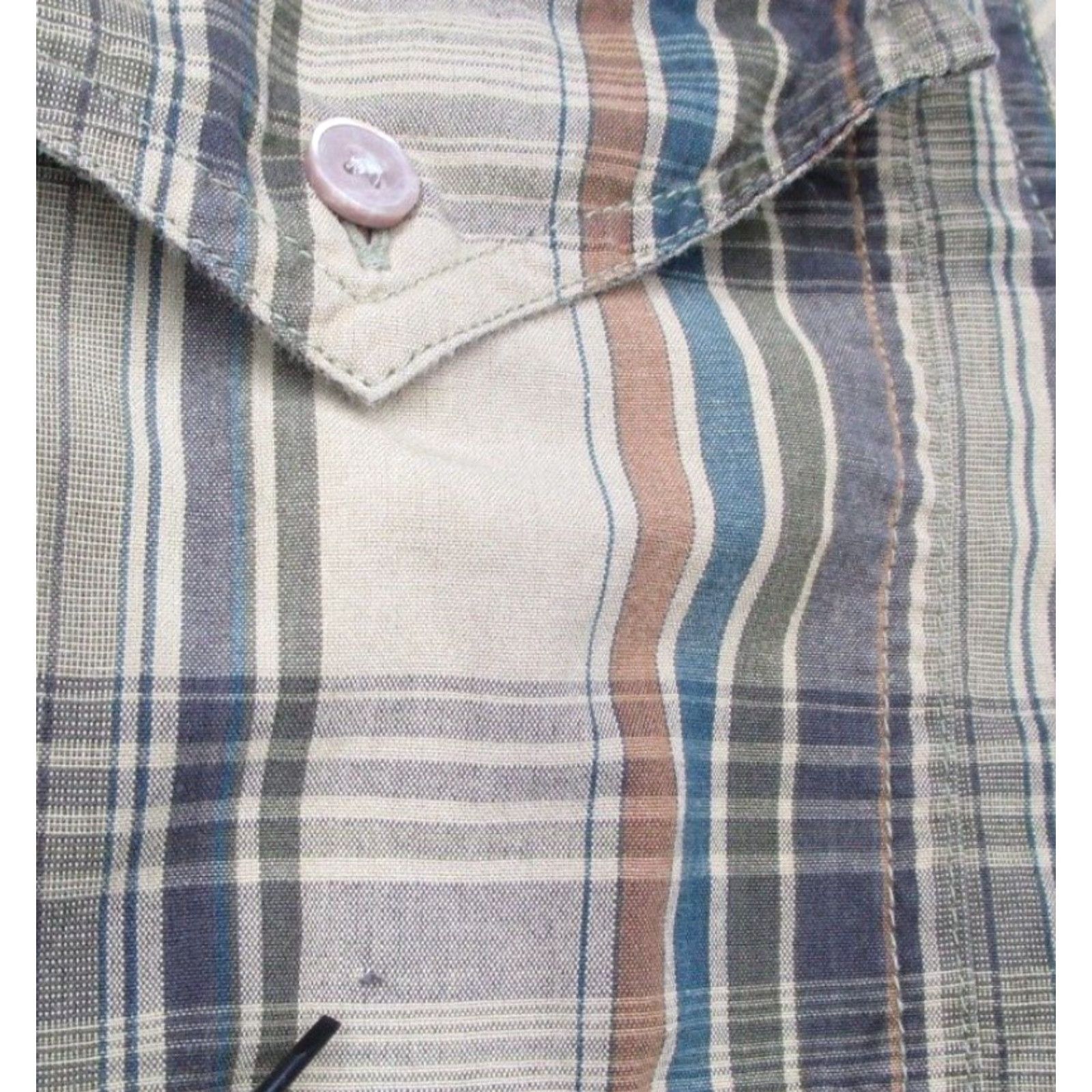 Gramicci GRAMICCI Shirt Mens Large Beige Plaid Button-Up Outdoor Casual Work Size US L / EU 52-54 / 3 - 4 Thumbnail
