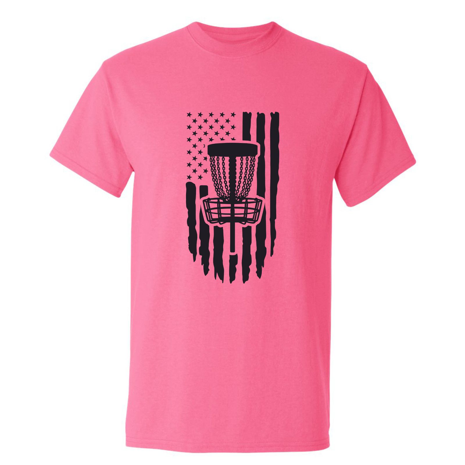 Gildan Disc Golf Shirt American Flag PATRIOTIC Discgolfing T-Shirt Size US L / EU 52-54 / 3 - 10 Thumbnail