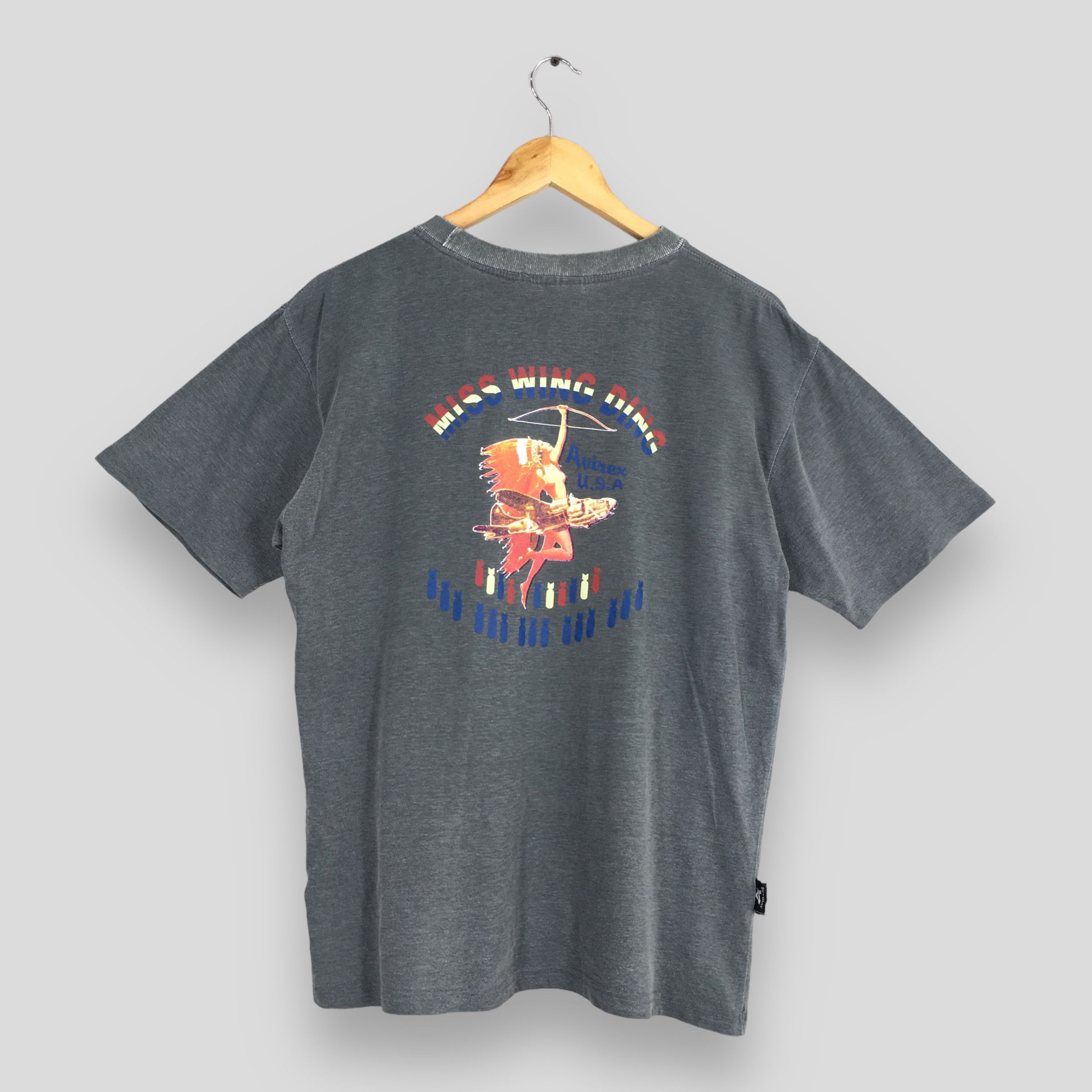 Avirex Vintage Avirex Usa Air Force Usafa Gray T shirt Large Size US L / EU 52-54 / 3 - 1 Thumbnail