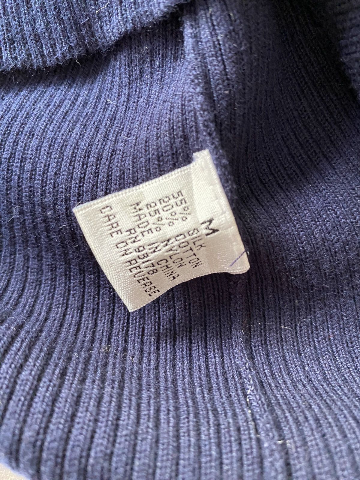 Kenzo KENZO Blue V-Neck Cardigan with Embroidered Trim. Size ONE SIZE - 7 Thumbnail
