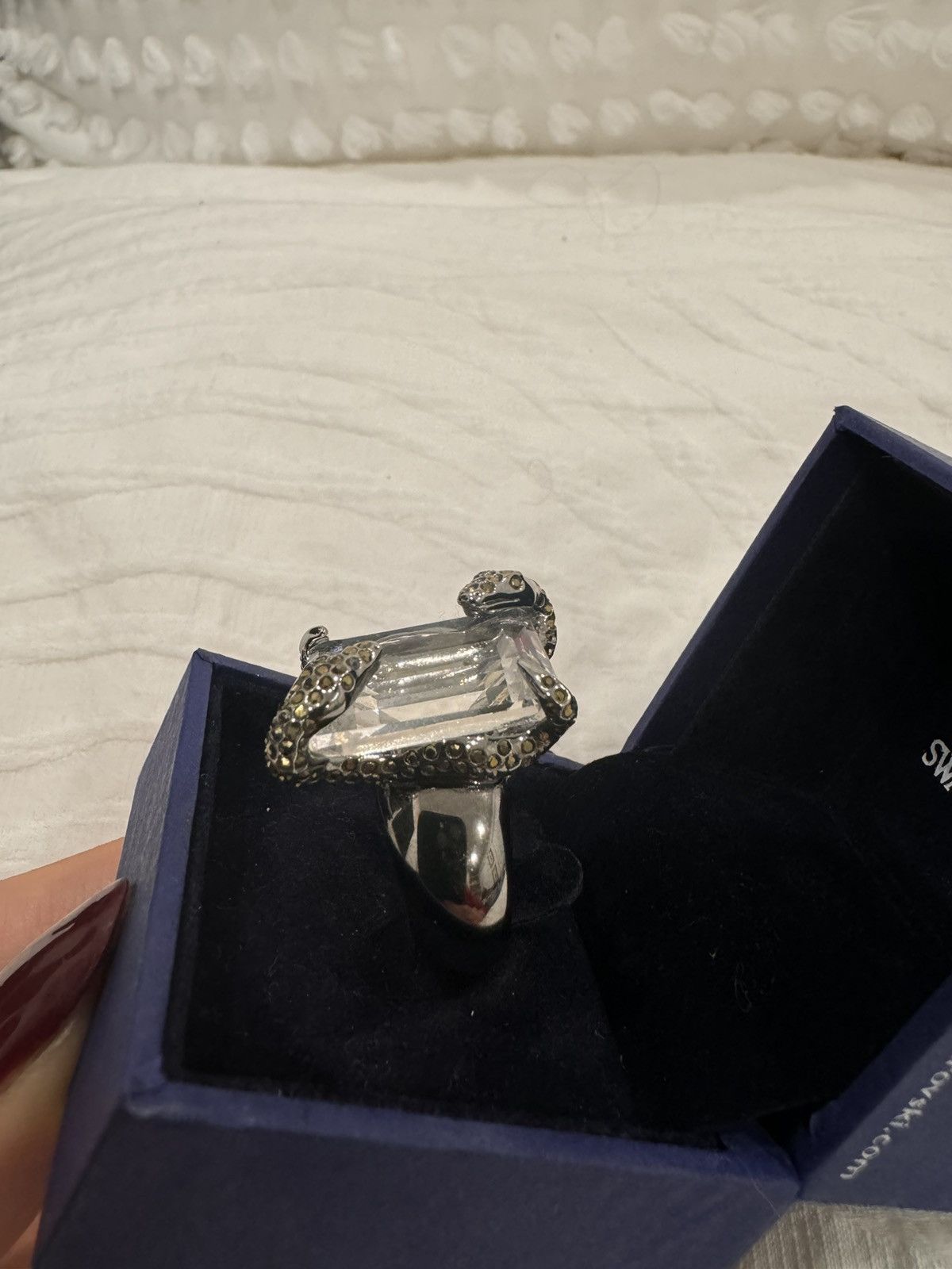 Swarovski Swarovski Silver Snake Ring Size ONE SIZE - 3 Thumbnail