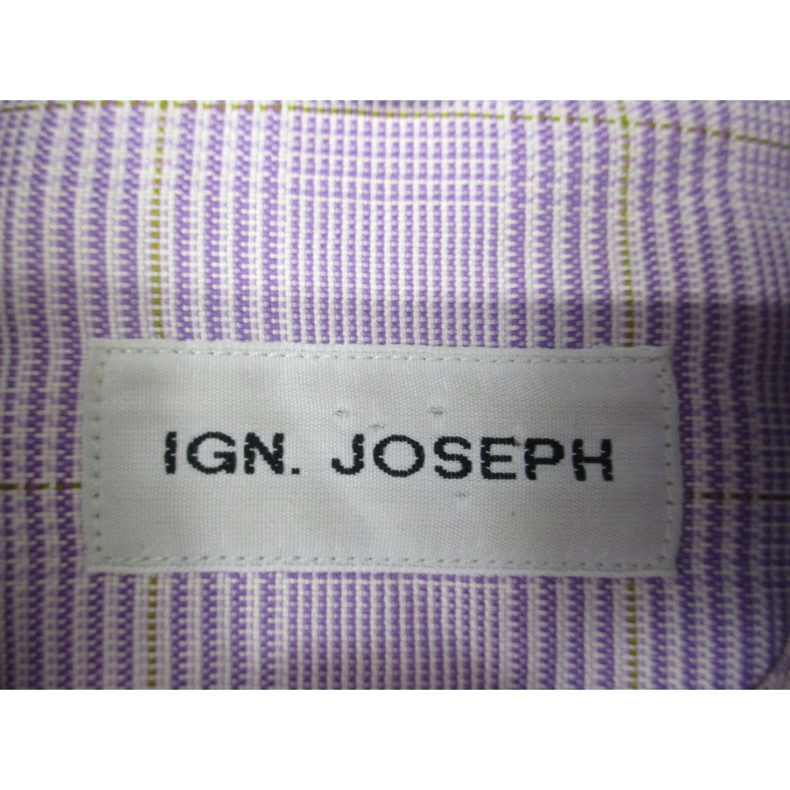 Joseph IGN Joseph Shirt Mens 16.5 42 Purple Plaid Button Down Long Sleeve Dress Formal Shirt Mens Size 48R - 3 Thumbnail