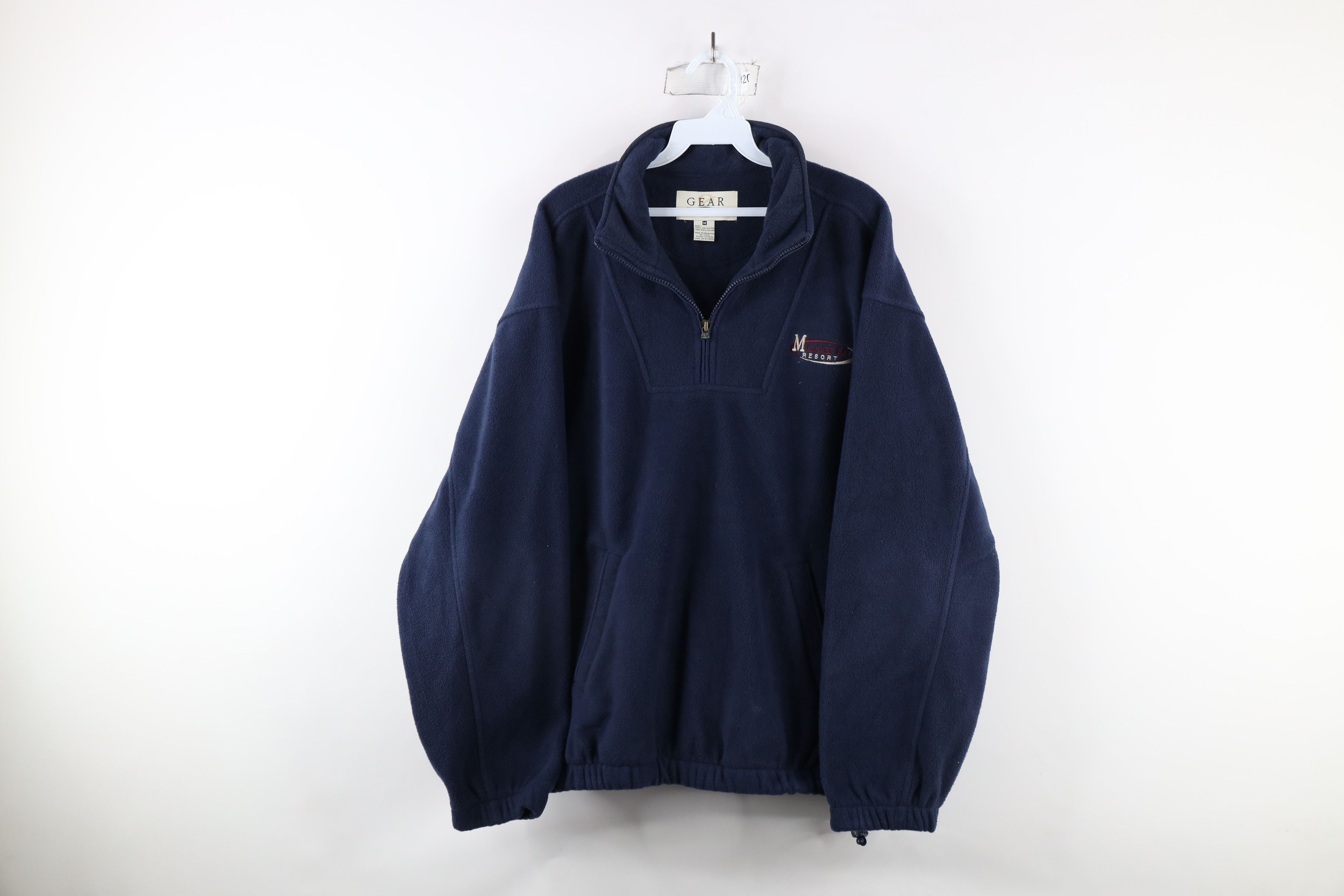 Vintage Vintage 90s Bay Resort Half Zip Fleece Pullover Sweater Size US M / EU 48-50 / 2 - 1 Thumbnail