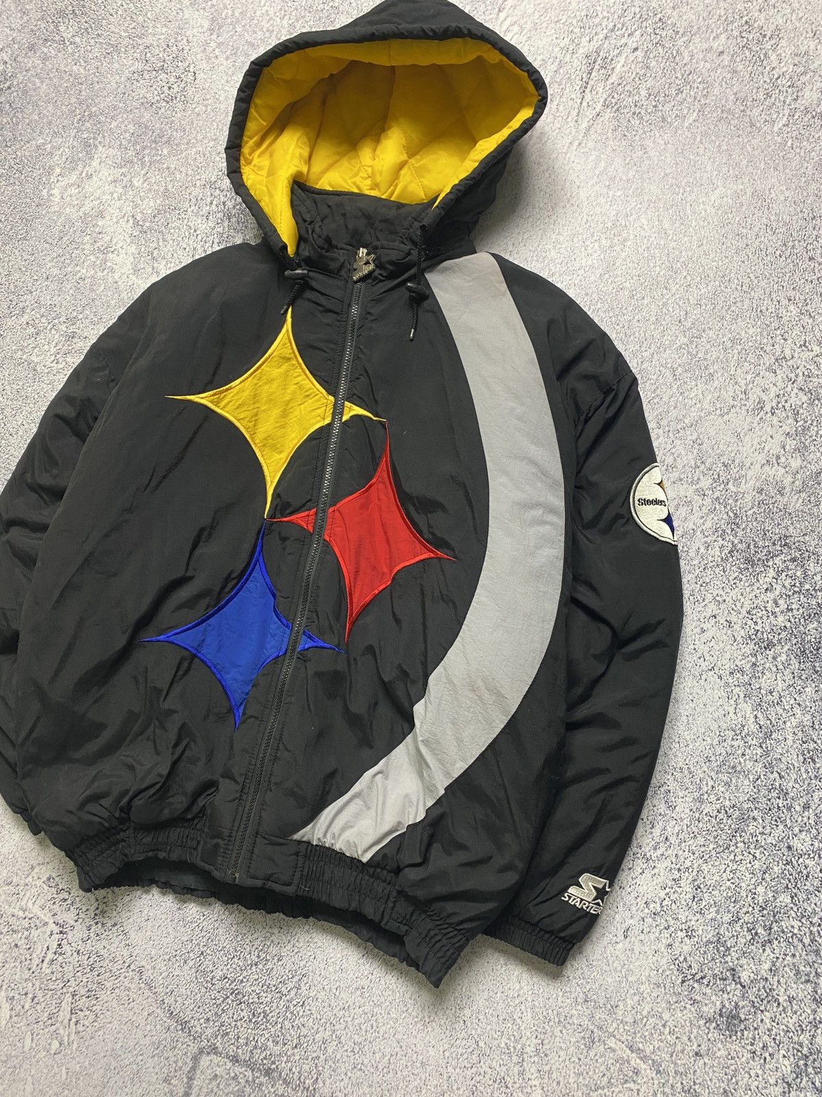 NFL Vintage 90’s Starter NFL Pittsburgh Steelers Jacket Size US L / EU 52-54 / 3 - 3 Thumbnail