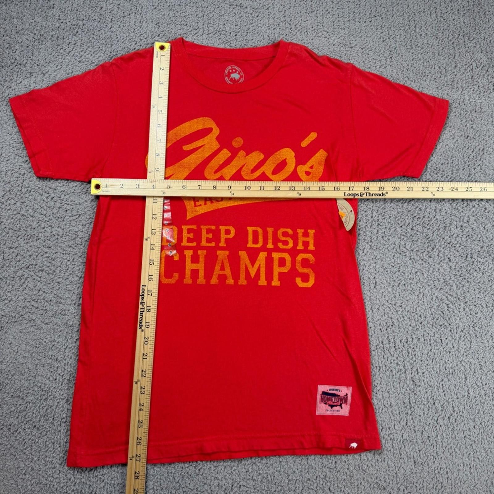 Hai Sporting Gear Gino's East Deep Dish Champs T Shirt Mens Small Made in USA Size US S / EU 44-46 / 1 - 2 Thumbnail