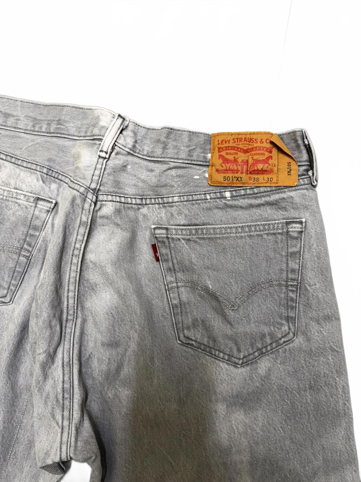 Levi's Levi's Men's Grey 501 Denim Jeans Size US 38 / EU 54 - 5 Thumbnail