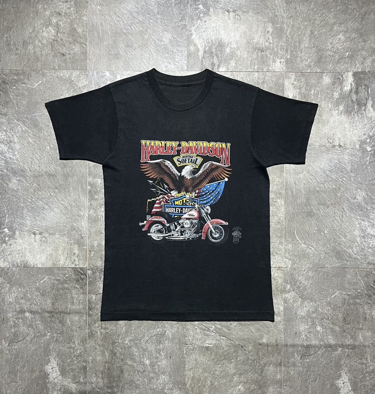 Harley Davidson Harley Davidson Vintage 1986 3D Emblem Eagle Motorcycles Size US M / EU 48-50 / 2 - 1 Thumbnail