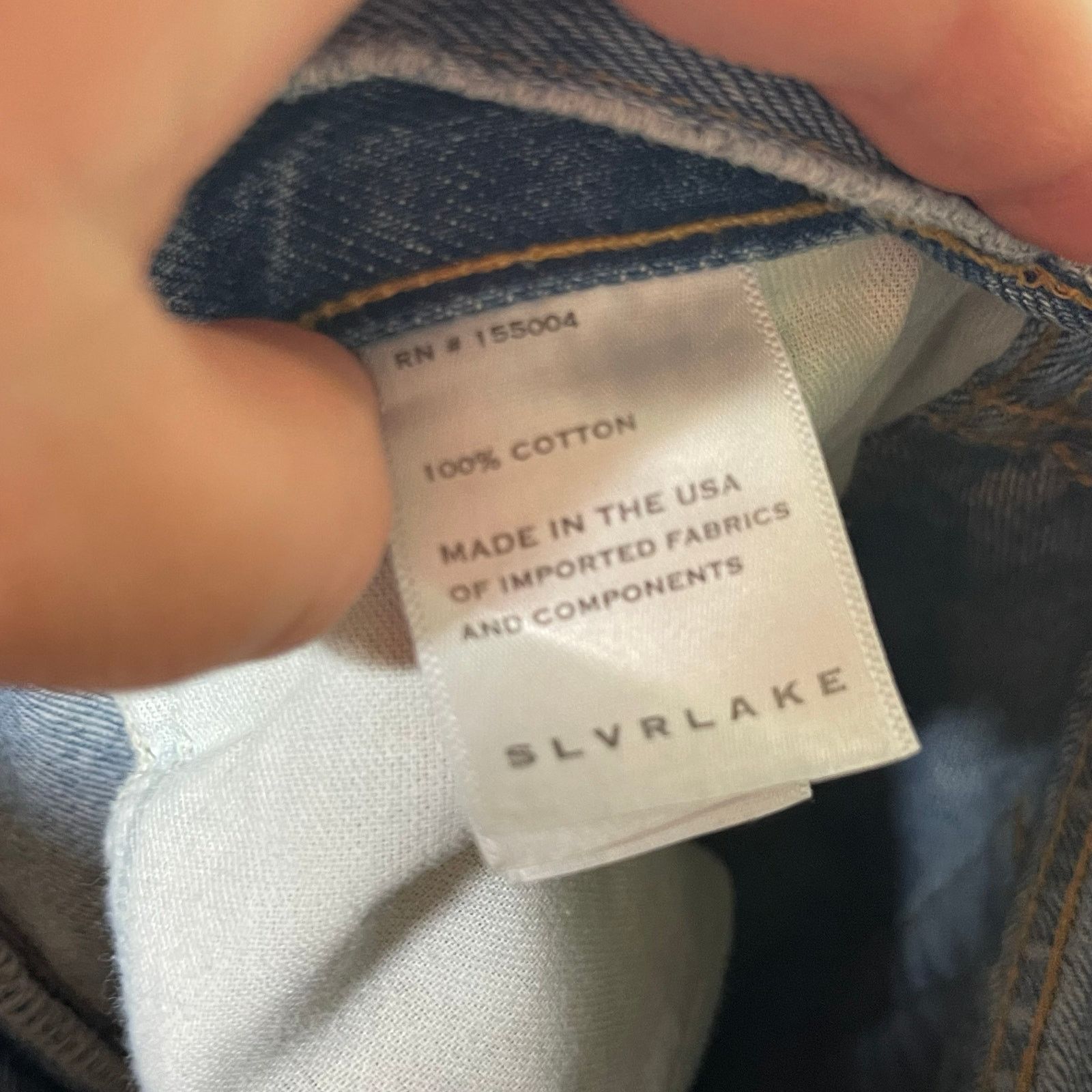 SLVRLAKE SLVRLAKE Hero High Rise Cropped Straight Leg Jeans sz 30 Size 30" / US 8 / IT 44 - 9 Thumbnail