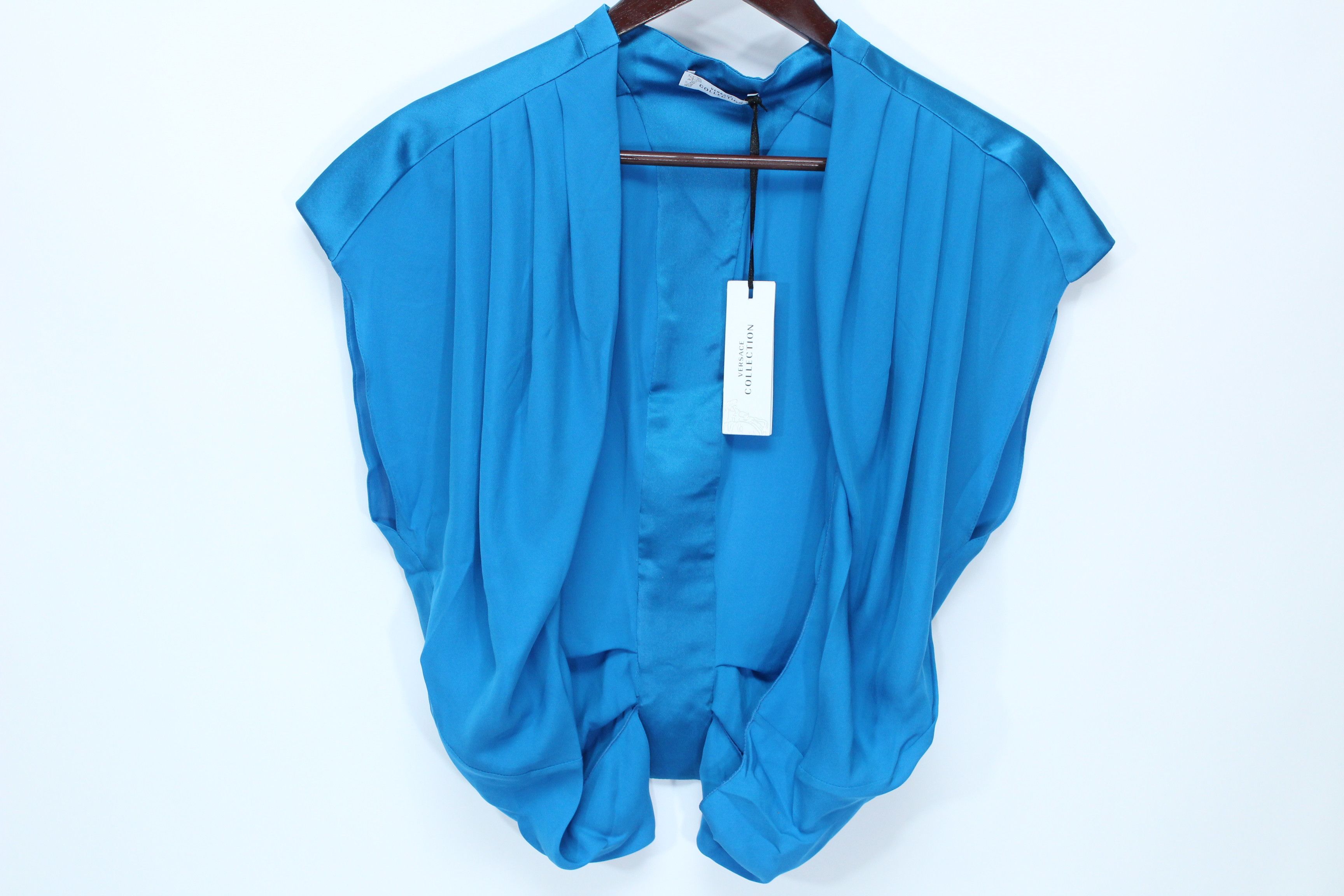 image of Versace Collection Bolero New Wms Size 44 Authentic Hype in Blue, Women's