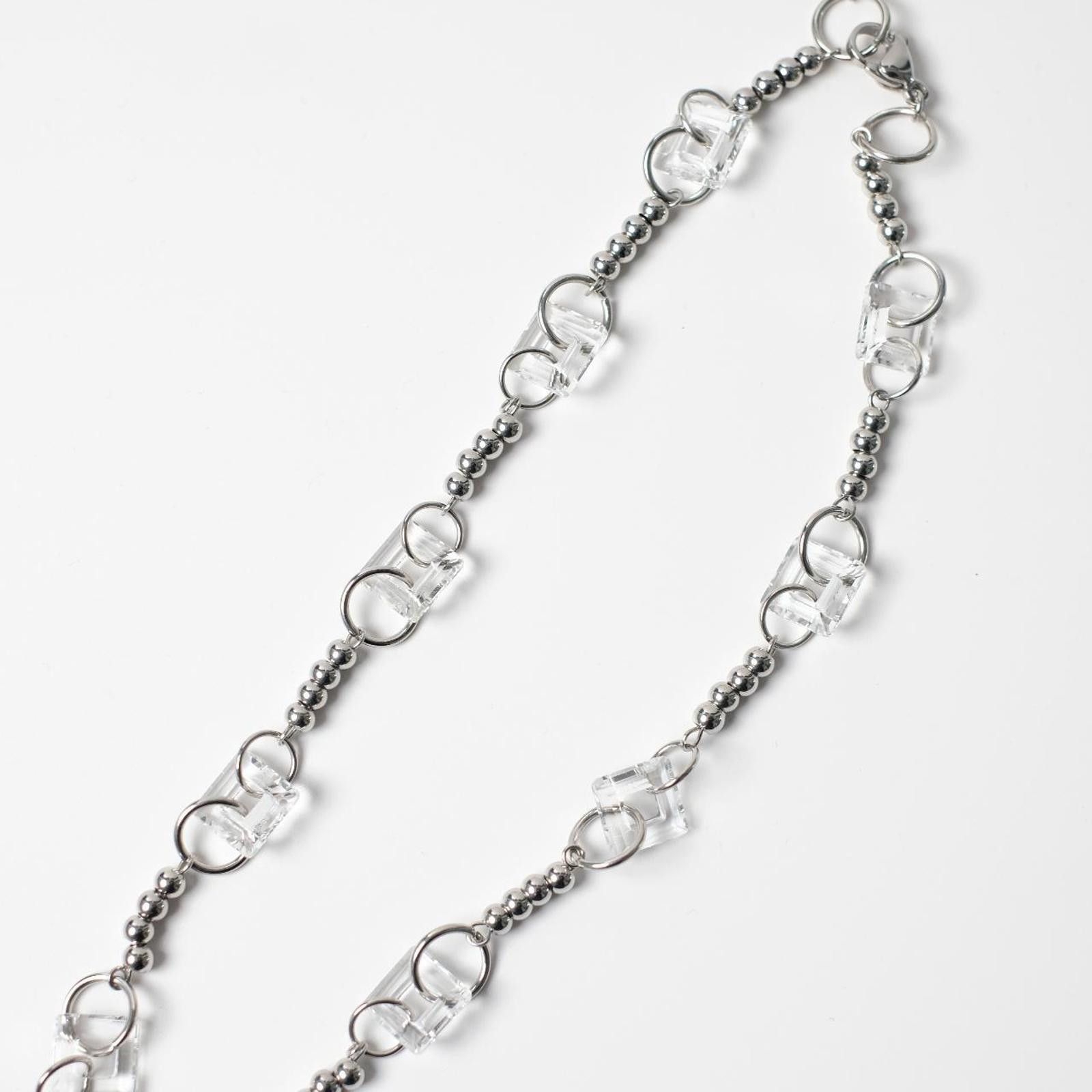Other Handmade Metallic Crystal Chain Necklace Size ONE SIZE - 1 Thumbnail