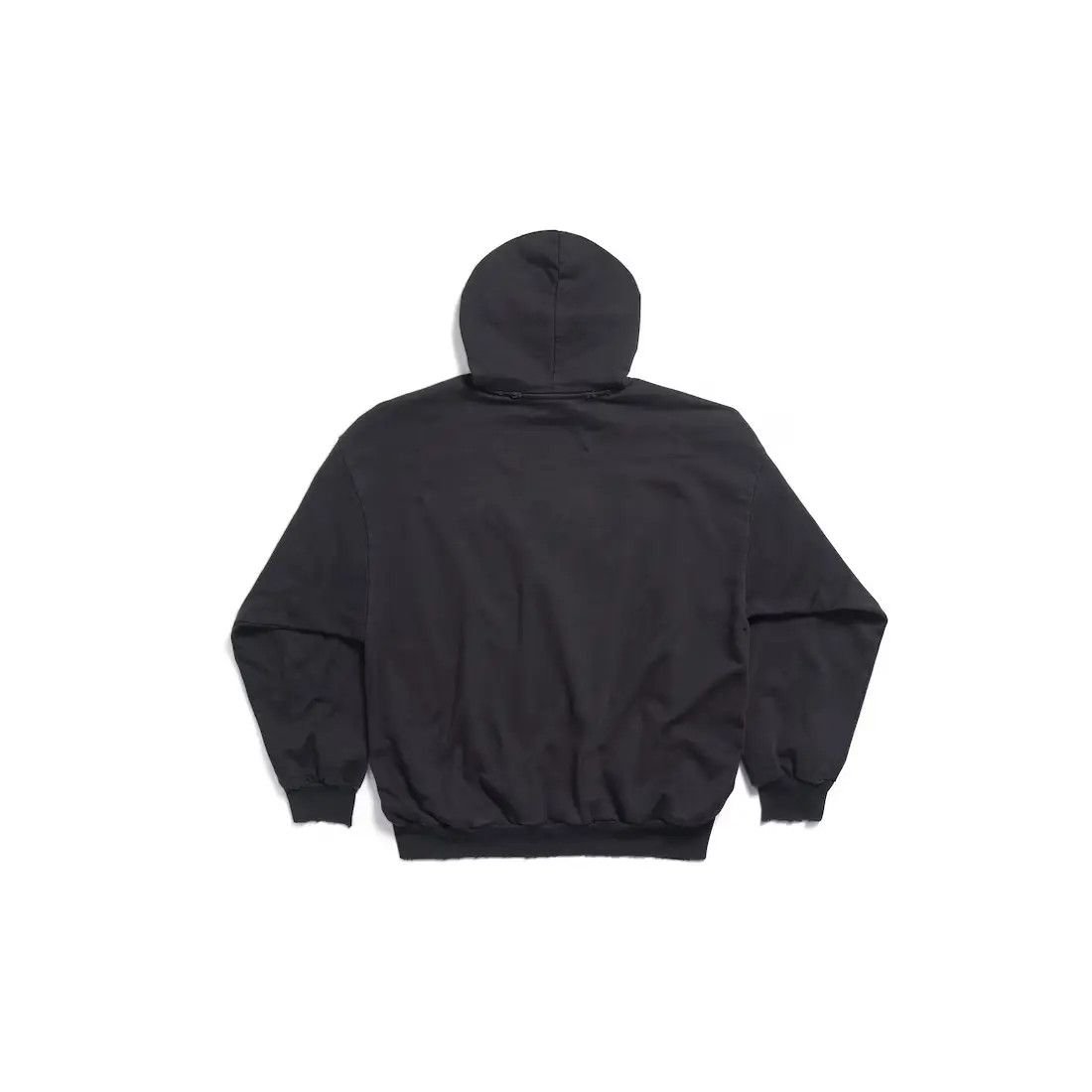 Balenciaga o1bcso1str0625 Unisex Institutional Hoodie Medium Fit Black Size US XS / EU 42 / 0 - 2 Thumbnail