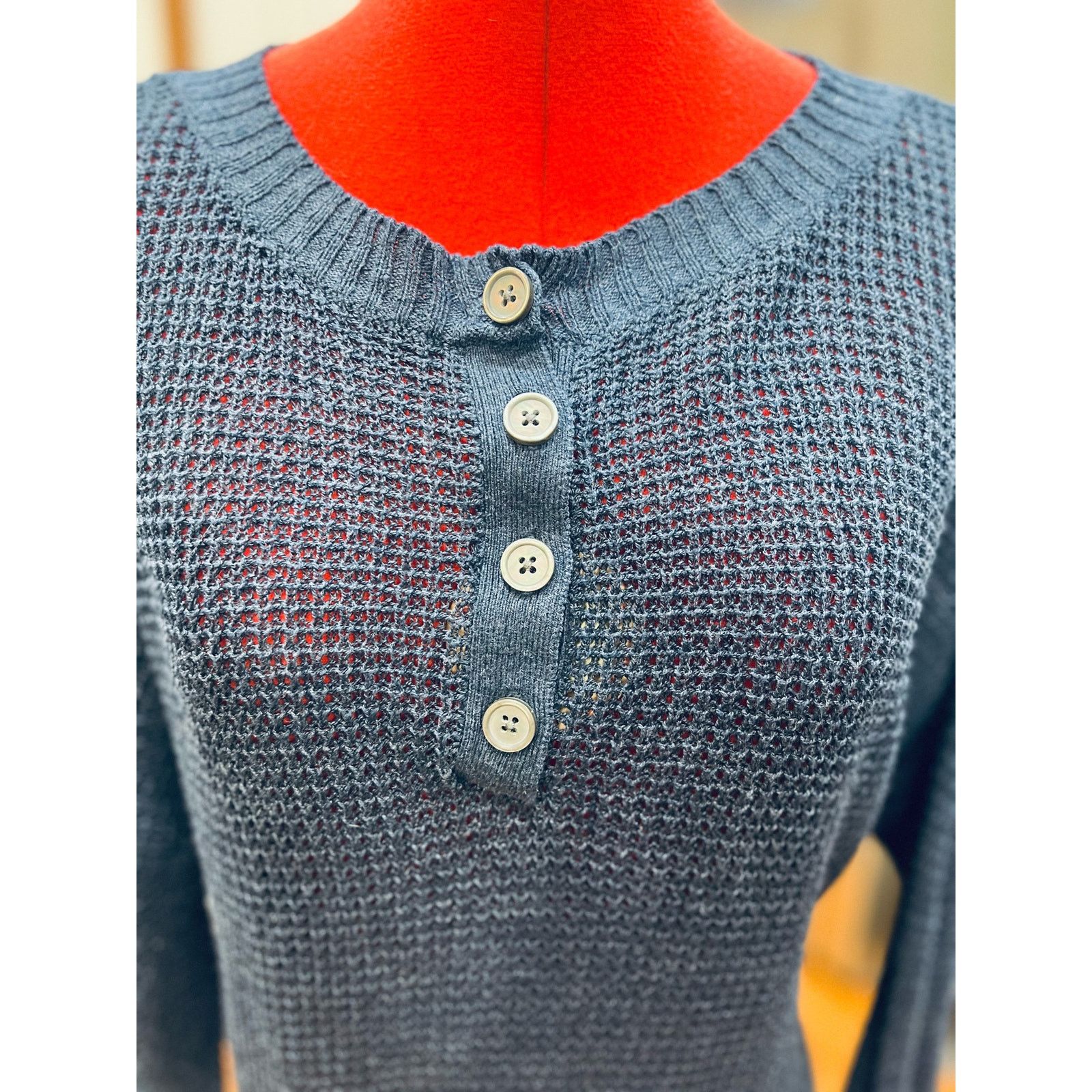 Other American Eagle open weave henley-style pullover sweater - M Size M / US 6-8 / IT 42-44 - 2 Thumbnail