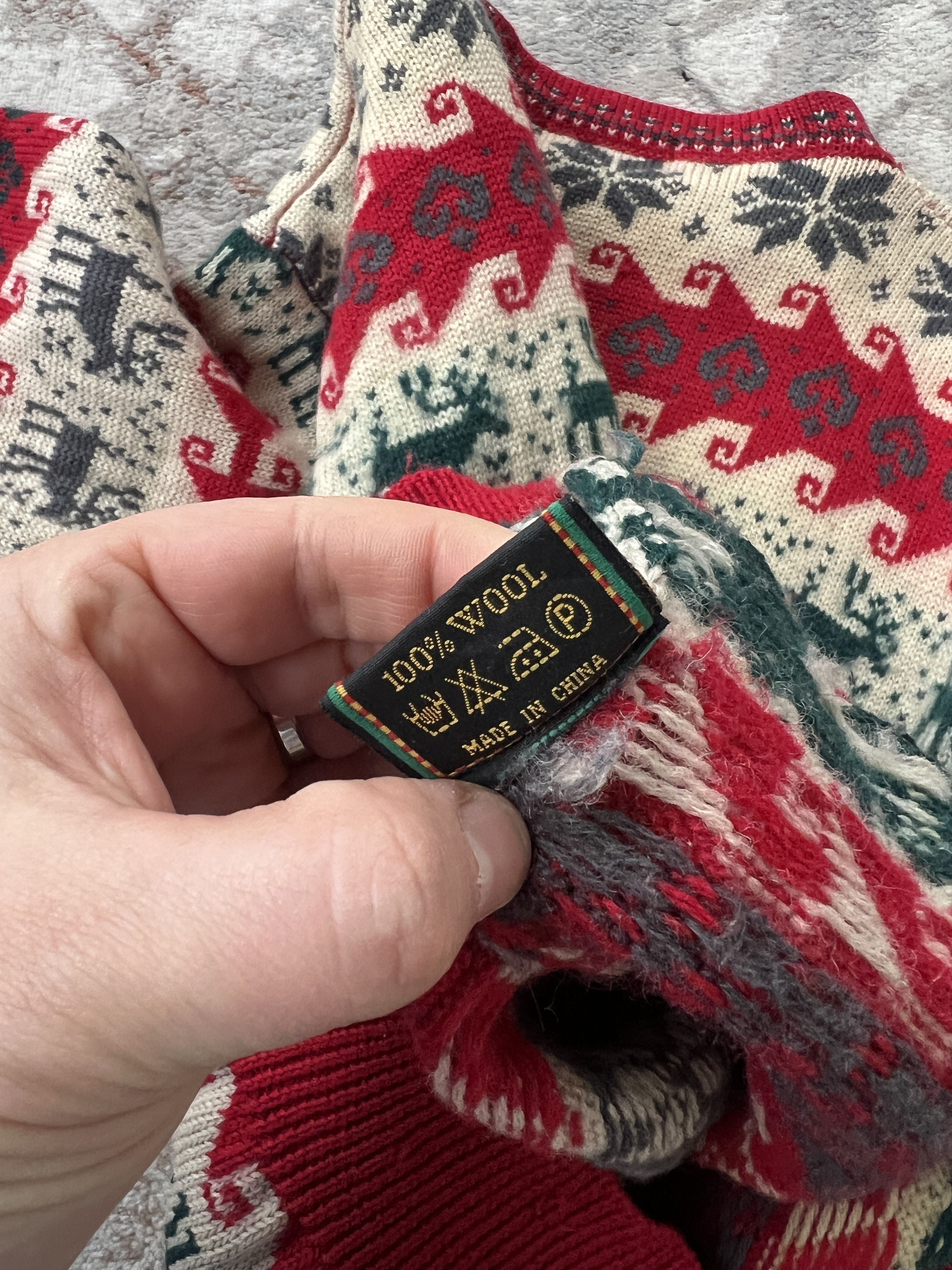 Vintage Mountain Design. Norway Sweater Size US L / EU 52-54 / 3 - 5 Thumbnail