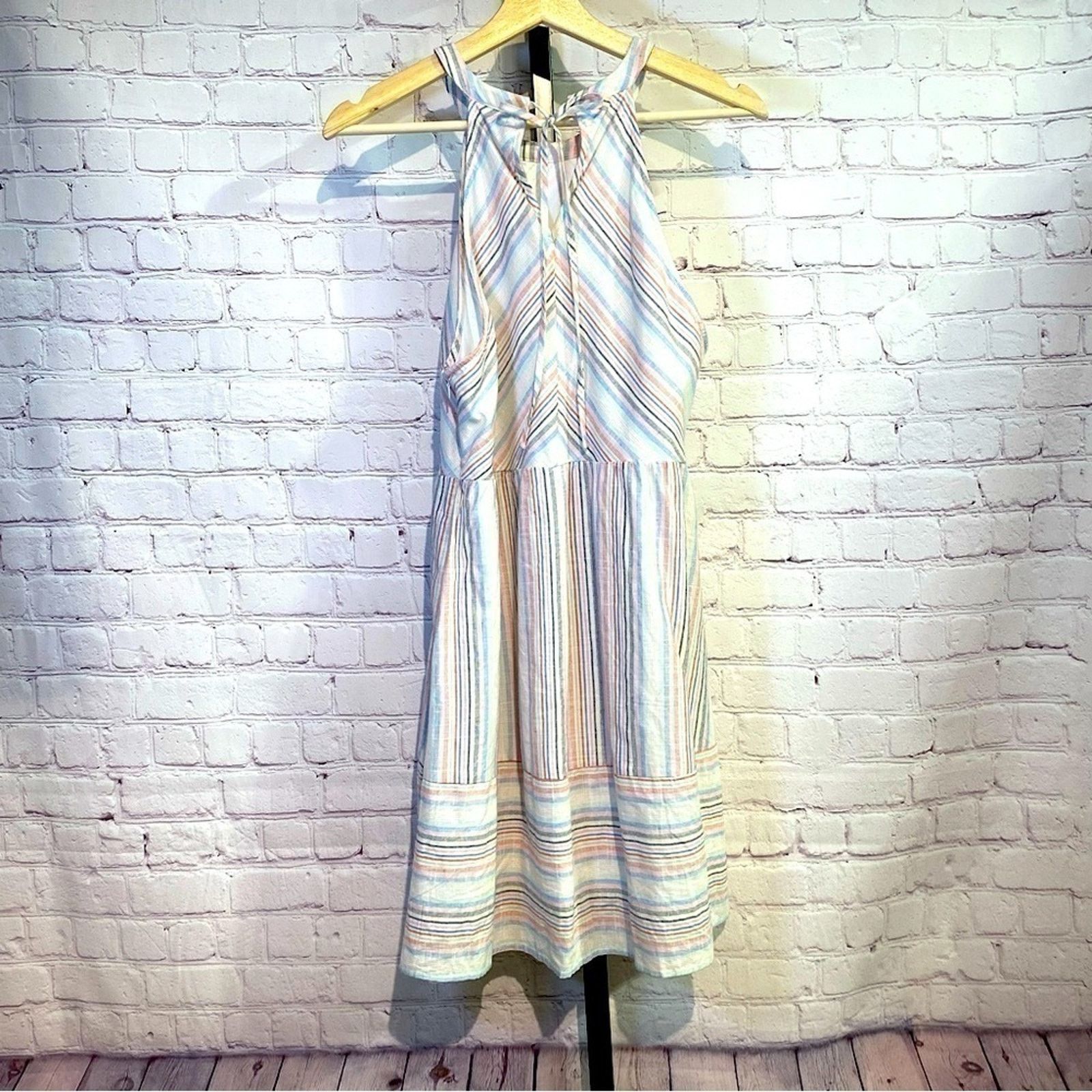 Other NWOT multicolor striped high neck sundress Size M / US 6-8 / IT 42-44 - 2 Thumbnail