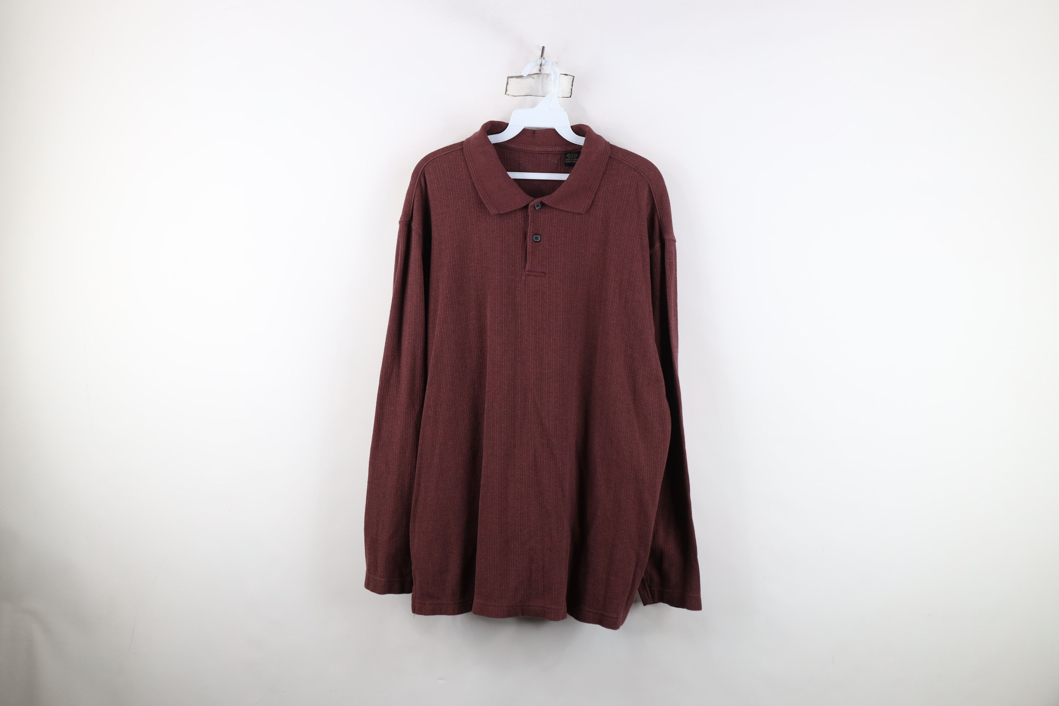 Vintage Vintage 90s Y2K Streetwear Knit Long Sleeve Rugby Polo Size US XL / EU 56 / 4 - 1 Thumbnail
