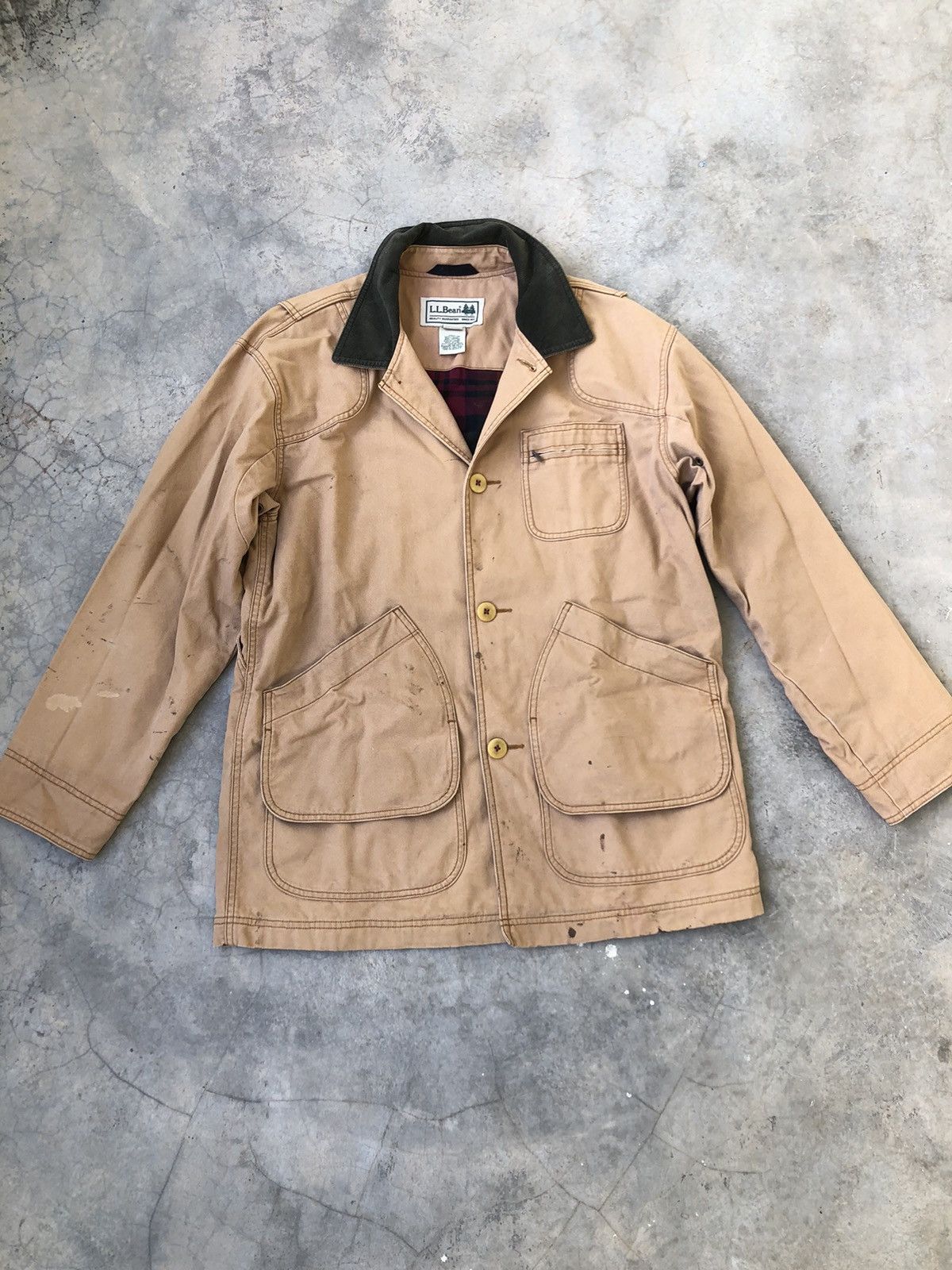 L.L. Bean LL Bean Vintage Barn Chore Lined Hunting Coat Jacket Size US M / EU 48-50 / 2 - 1 Thumbnail