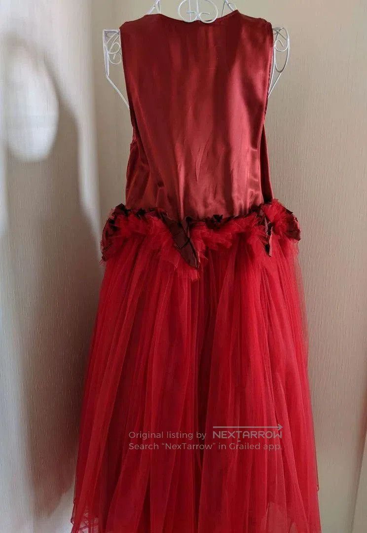 Comme des Garcons COMME des GARCONS Red Vintage Lace Dress. Size US S / EU 44-46 / 1 - 3 Thumbnail