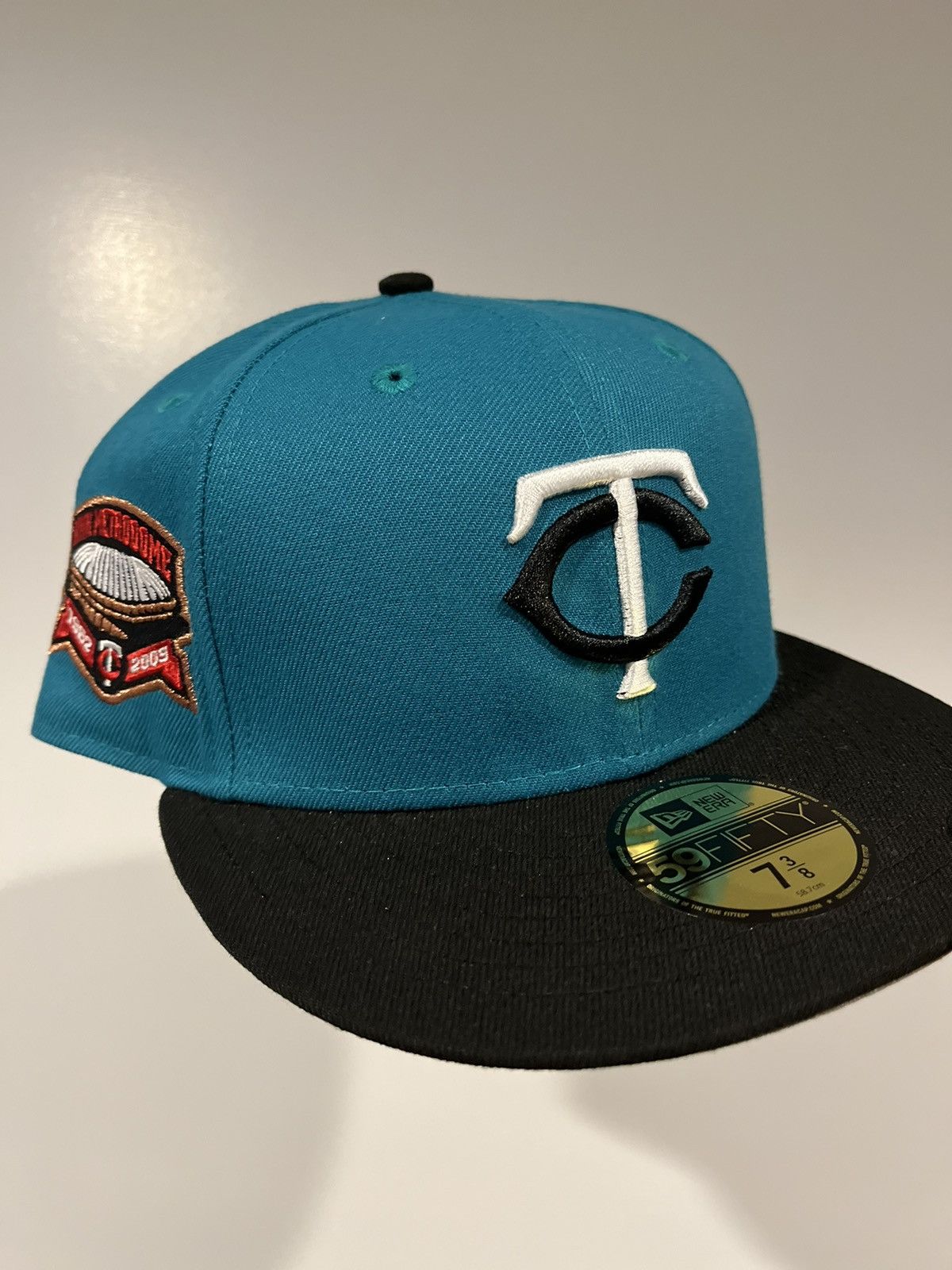 image of Hat Club x Mlb Hatclub Exclusive Top 30 Copperhead Minnesota Twins 7 3/8 in Teal, Men's