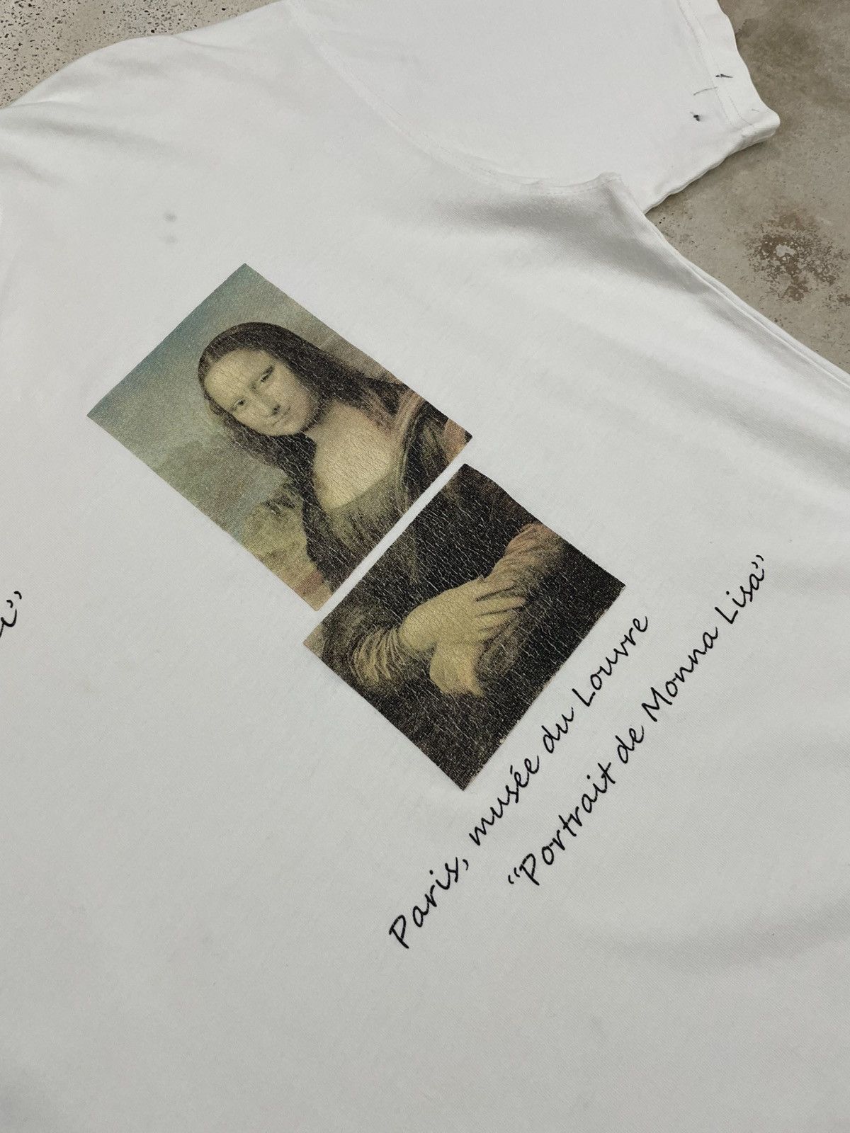 Japanese Brand Art & Design Leonardo Da Vinci Portrait de Monna Lisa Paint Size US L / EU 52-54 / 3 - 5 Thumbnail