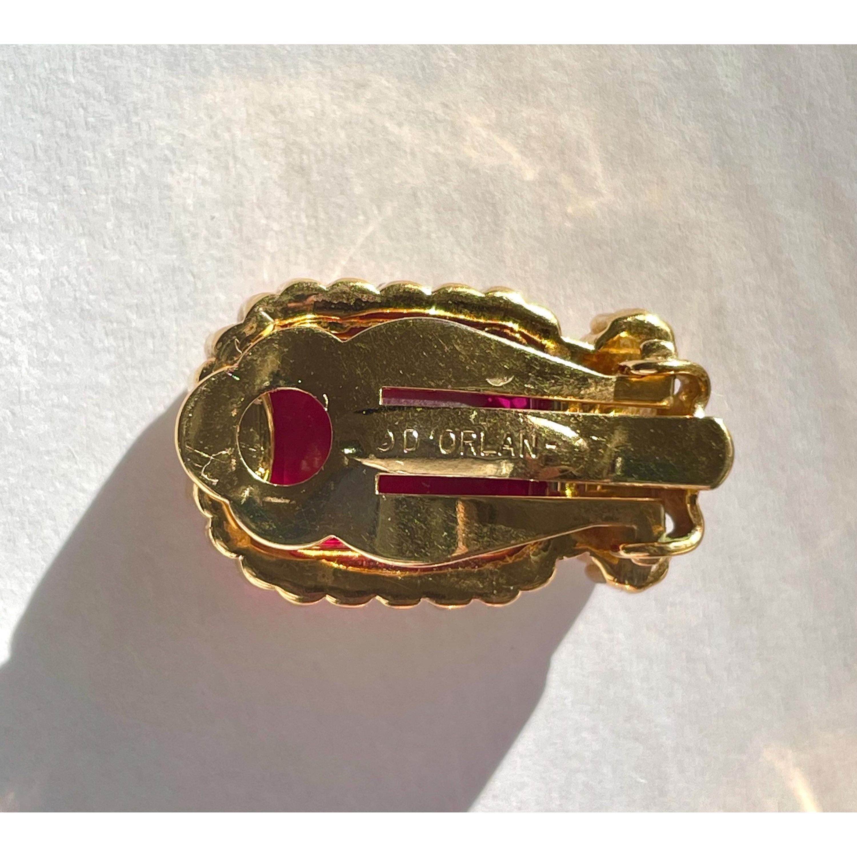 Nina Ricci Vintage Nina Ricci pink gripoix glass earrings Size ONE SIZE - 5 Thumbnail
