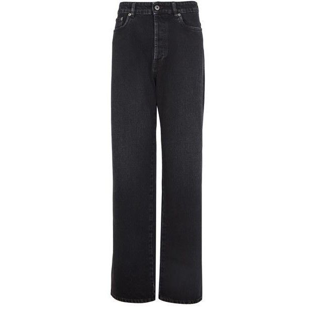 MIU MIU Straight Cut Black Denim Jeans New And Authentic (Wo