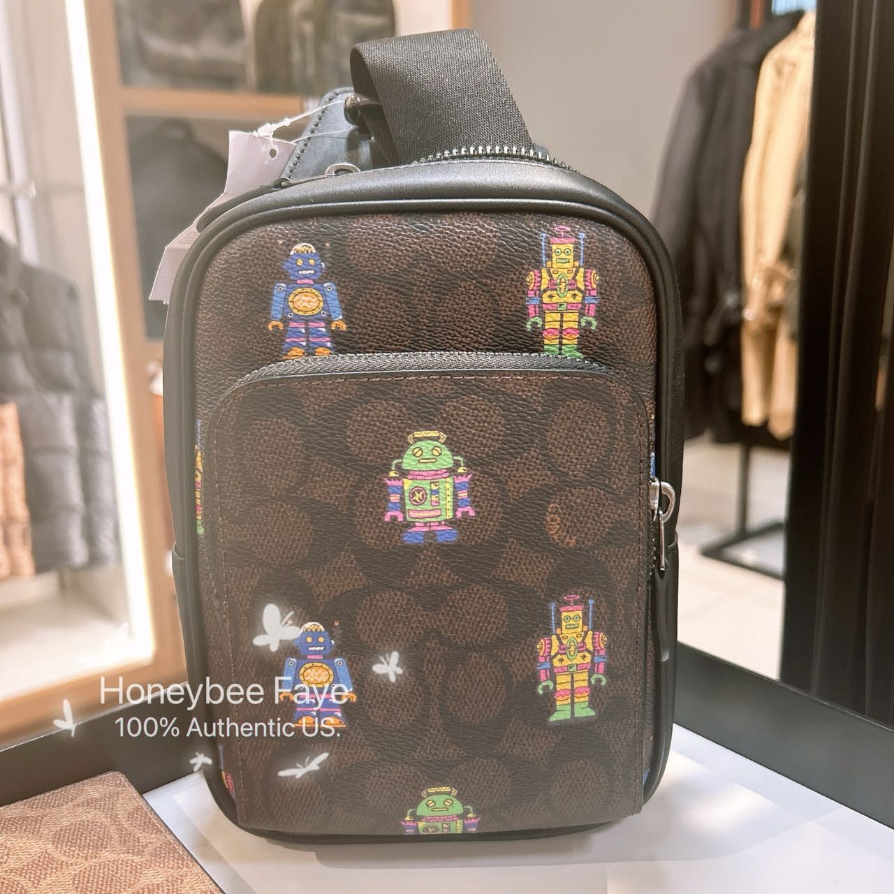 Coach Cosmic Coach Racer Sling Pack With Robot CW317 Size ONE SIZE - 1 Thumbnail