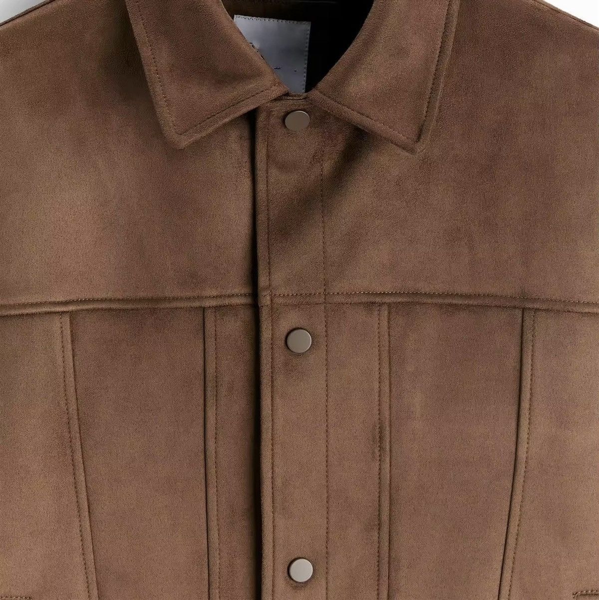 Other Casual Suede Slim Retro Coat Jacket Size US M / EU 48-50 / 2 - 5 Thumbnail