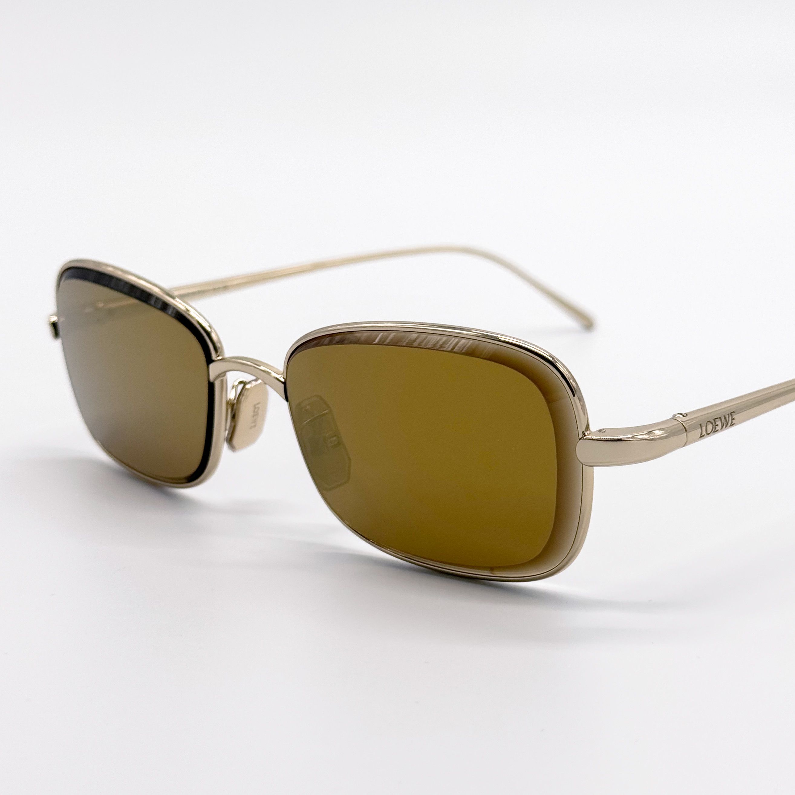Loewe NEW LOEWE LW40159U 32G SUNGLASSES UNISEX SQUARE YELLOW Size ONE SIZE - 5 Thumbnail