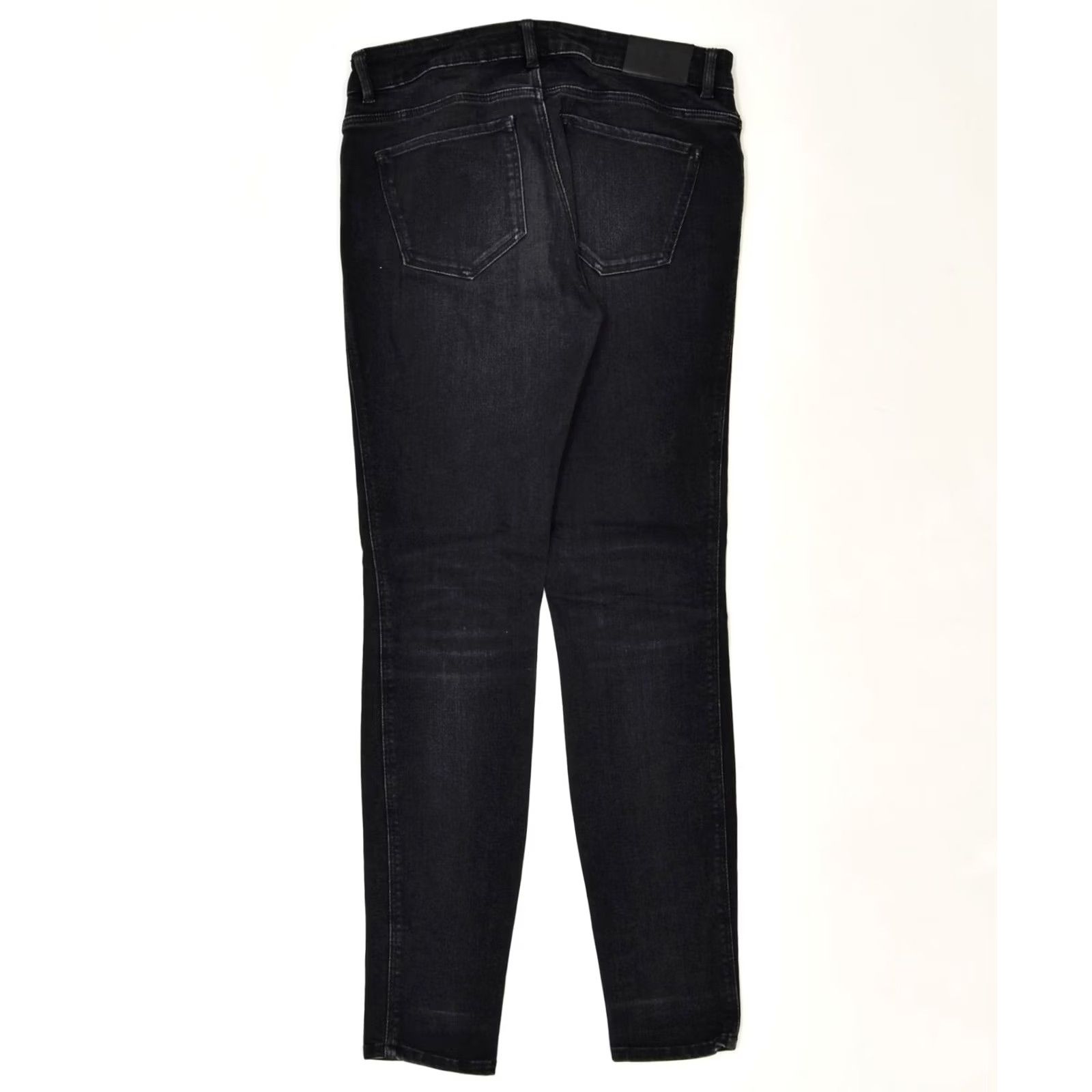 Massimo Dutti MASSIMO DUTTI Womens Skinny Jeans Black Classic W30 L31 US 4 Small Size 28" / US 6 / IT 42 - 2 Thumbnail