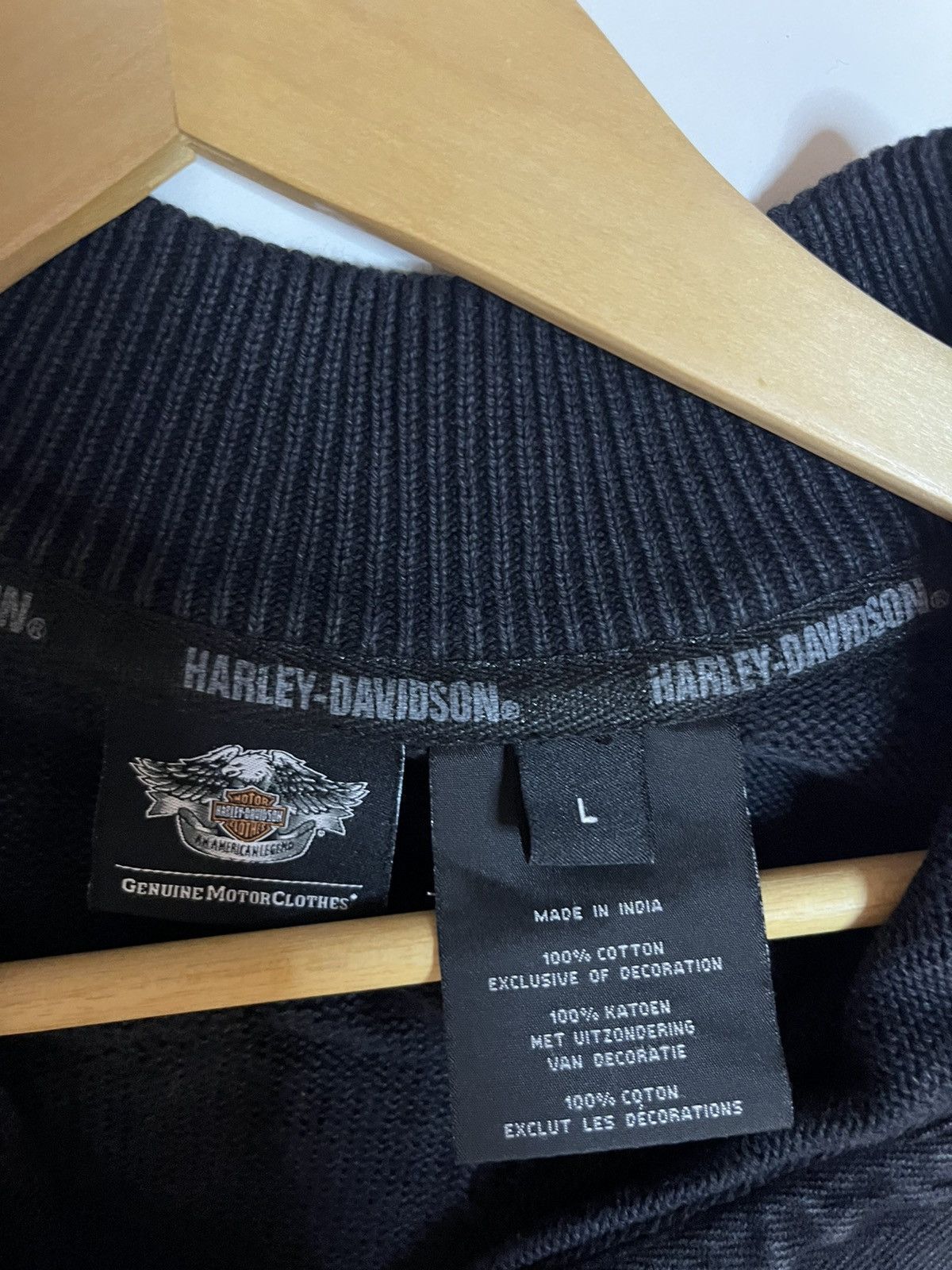 Vintage Vintage Harley Davidson Sweater eagle Size US L / EU 52-54 / 3 - 7 Thumbnail