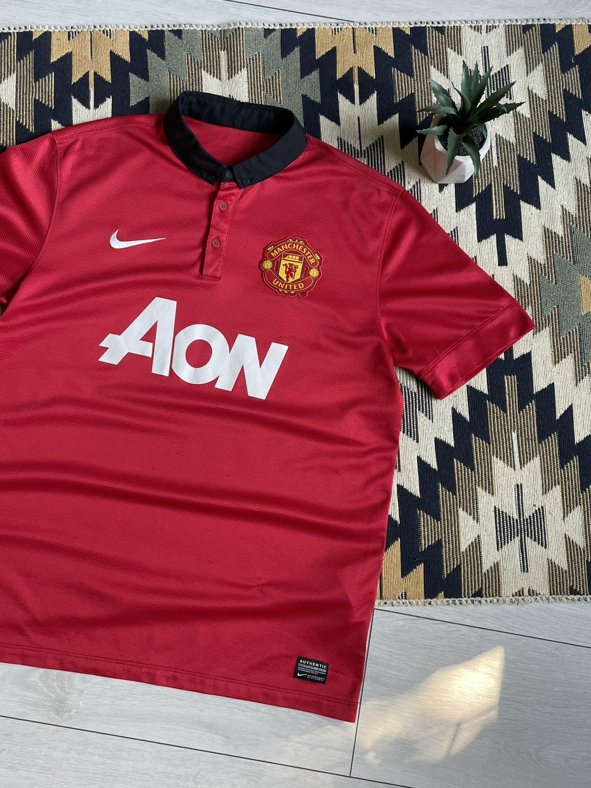 Nike Nike Manchester United 2013/14 Home Blockcore Jersey Size US L / EU 52-54 / 3 - 3 Thumbnail