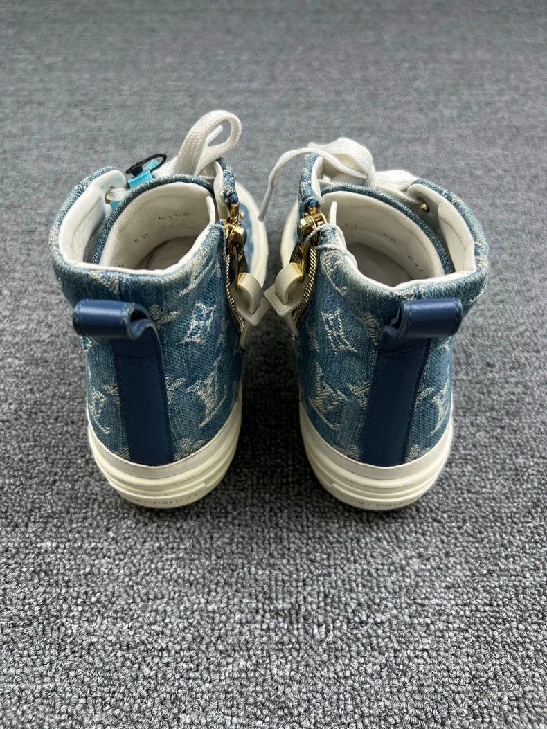 Louis Vuitton Louis Vuitton Denim High-Top Sneakers Size 36-2507 Size US 5.5 / EU 38 - 4 Thumbnail