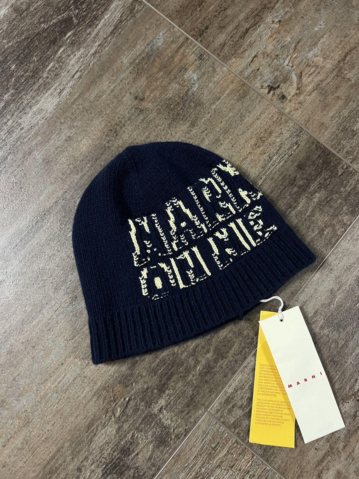 image of Marni Beanie Mohair On Me in Blue, Men's
