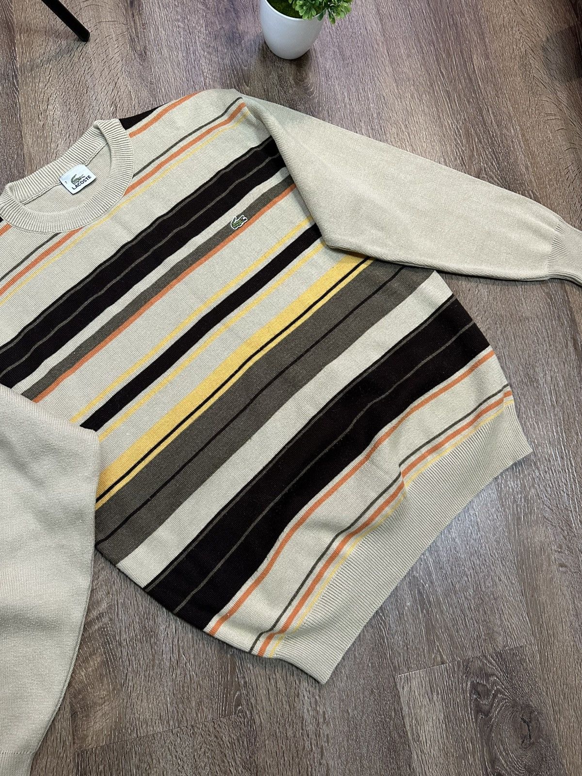 Lacoste Lacoste Vintage Knitted Sweater Size US XXL / EU 58 / 5 - 2 Thumbnail