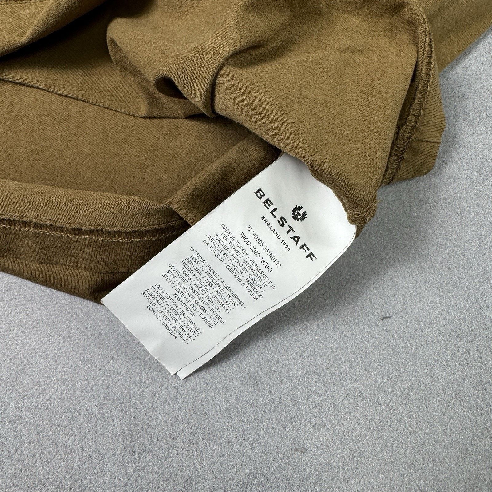 Belstaff Belstaff Men T Shirt Size L Brown Logo Size US L / EU 52-54 / 3 - 13 Thumbnail