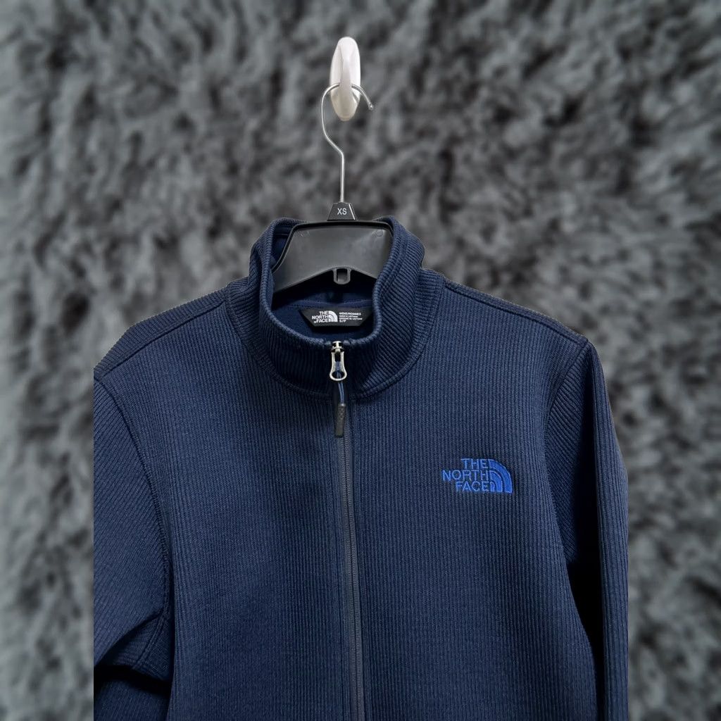 The North Face The North Face Krestwood Jacket Mens Small Blue Ribbed Full Zip Pockets Logo Embroidered Lined Knit Zip Pockets Stand-Up Collar Size US S / EU 44-46 / 1 - 1 Thumbnail