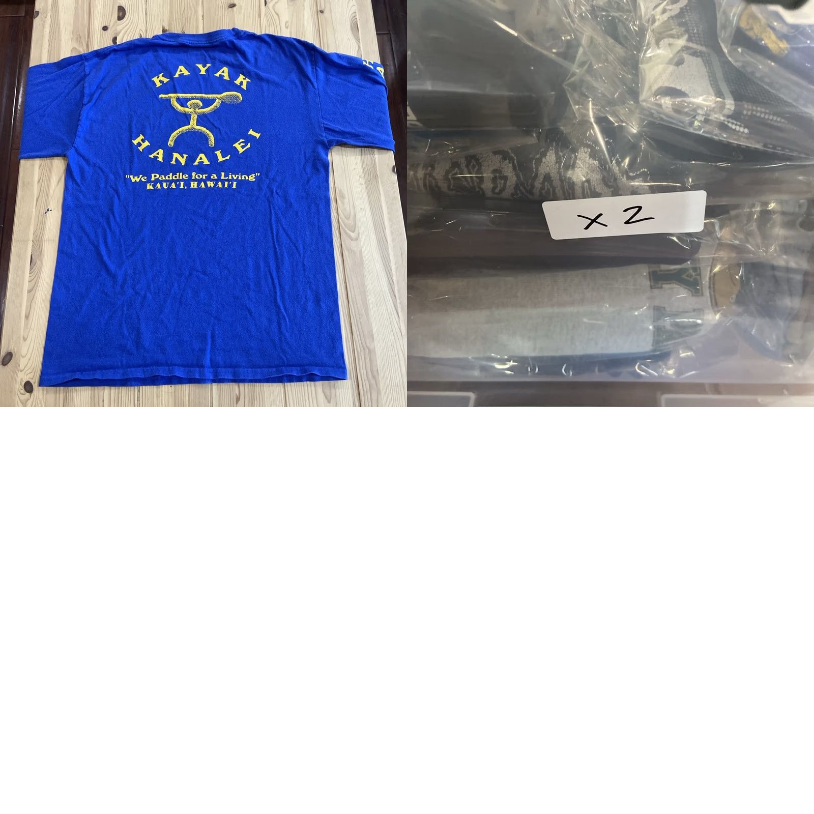 Hanes Hanes Men Long Sleeve T-Shirt Hanalei Canoe Club Hawaii Surf Kayak Blue M Size US M / EU 48-50 / 2 - 8 Thumbnail