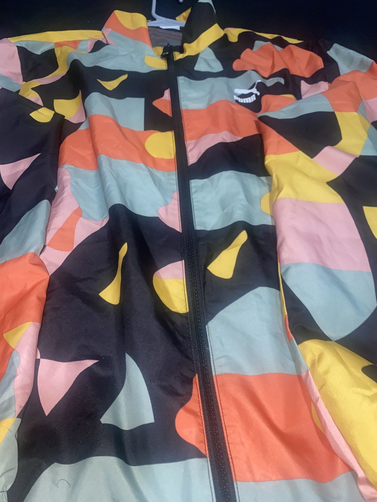 Puma Puma Windbreaker Jacket - Abstract Camo/Geometric Print Size US XL / EU 56 / 4 - 2 Thumbnail